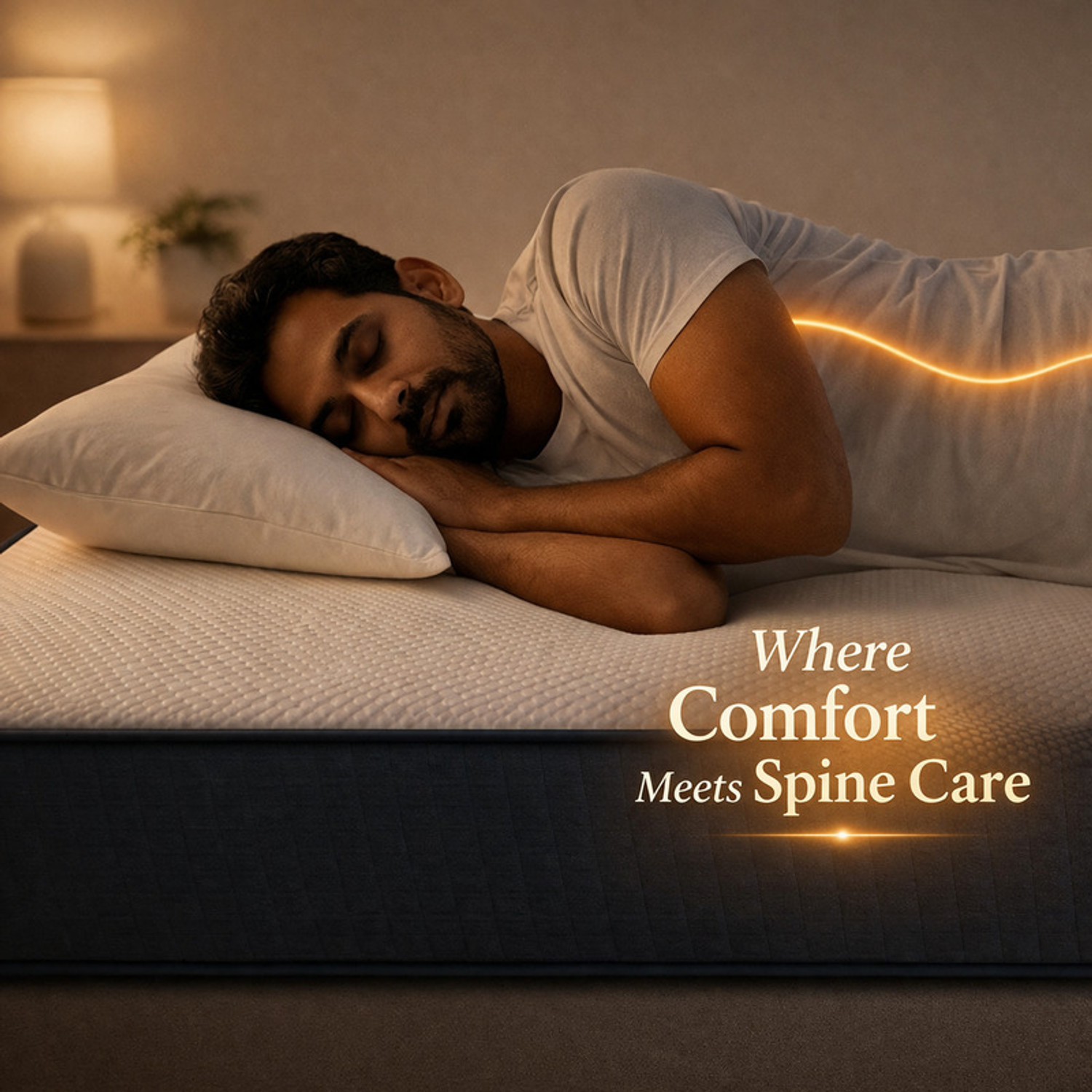 Image of SOFTLINE Hybrid Latex Orthopedic Mattress | Latex Foam Comfort | Spine & Back Support 6 inch Single High Density (HD) Foam Mattress