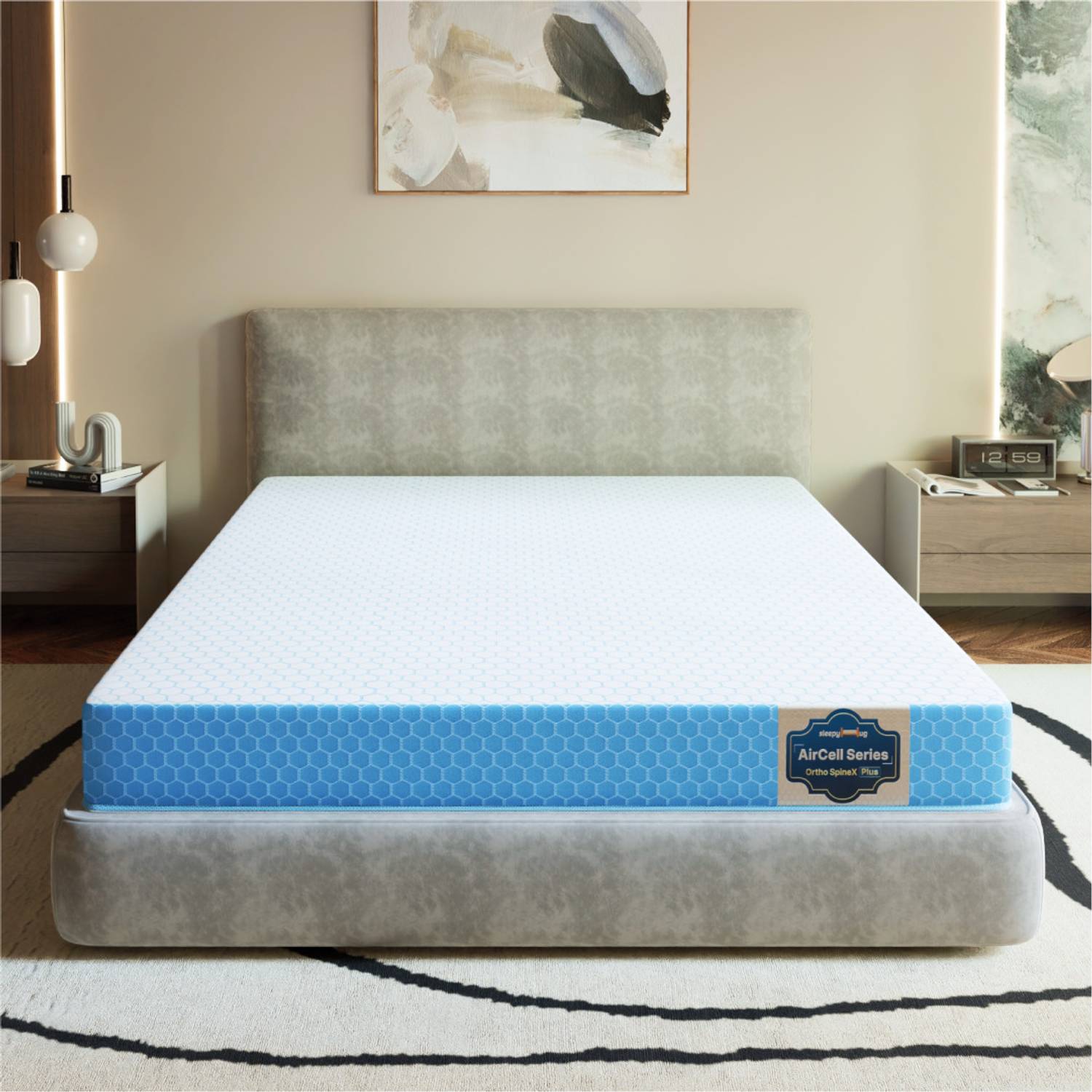 SleepyHug AirCe Series Ortho SpineX Orthopedic UltraSupport HR Foam 5 inch Double High Resilience (HR) Foam Mattress