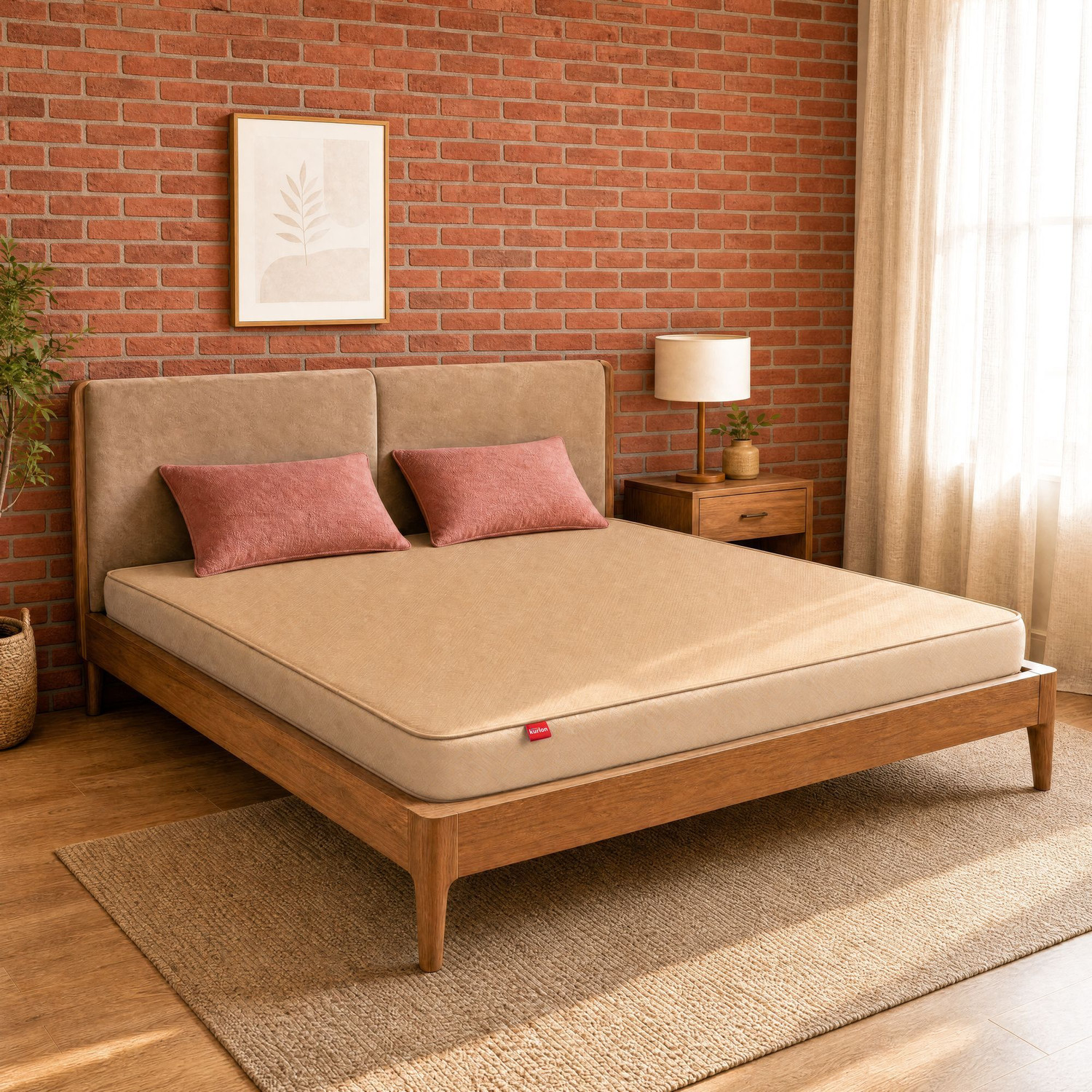 Image of KURLON Dual, Medium Soft & Firm, Dual Side Comfort, Reversible, 10 Yr Warranty, 6 inch King High Resilience (HR) Foam Mattress