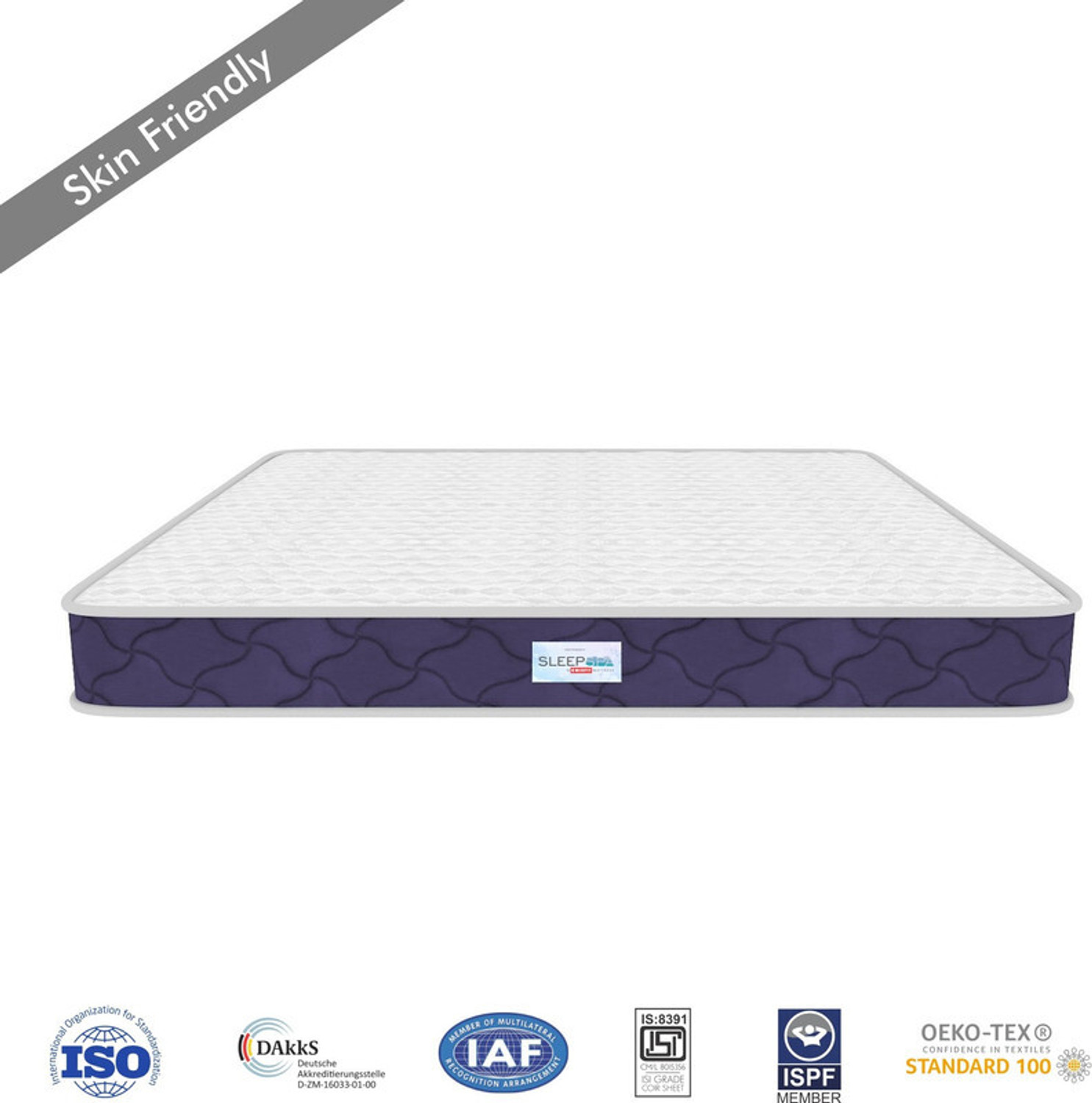 Image of SLEEP SPA MEMOSPRING Green Tea Icy Cool Fabric with HerbFRESH TECHNOLOGY 6 inch Single Pocket Spring Mattress