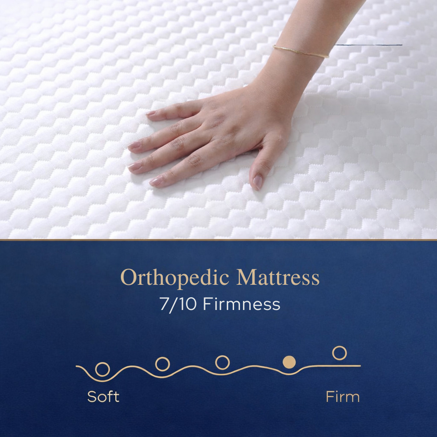 Image of SOFTLINE Hybrid Latex Orthopedic Mattress | Latex Foam Comfort | Spine & Back Support 6 inch Single High Density (HD) Foam Mattress