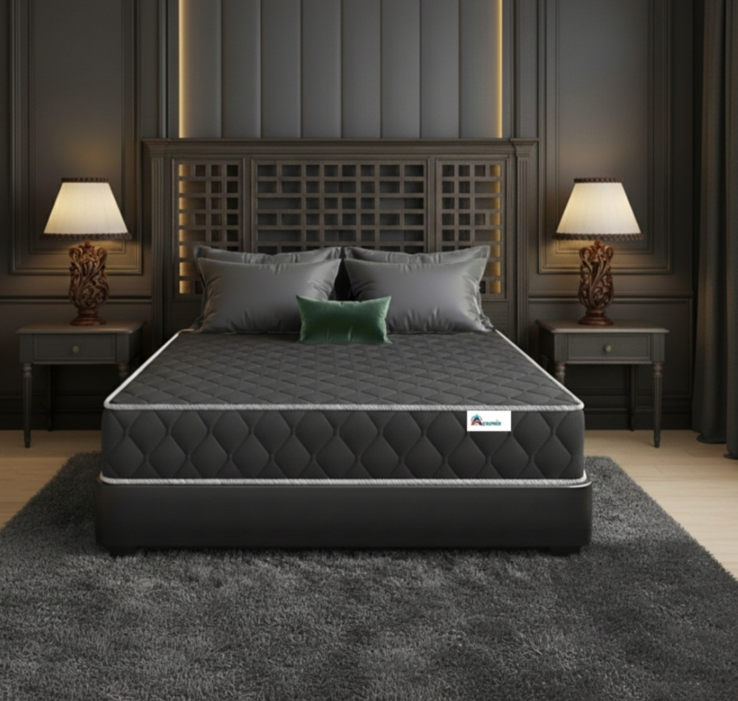 Image of Aeronix Latex-Ortho Reversible Foam Comfort & Orthopedic Mattress 5 inch King High Resilience (HR) Foam Mattress