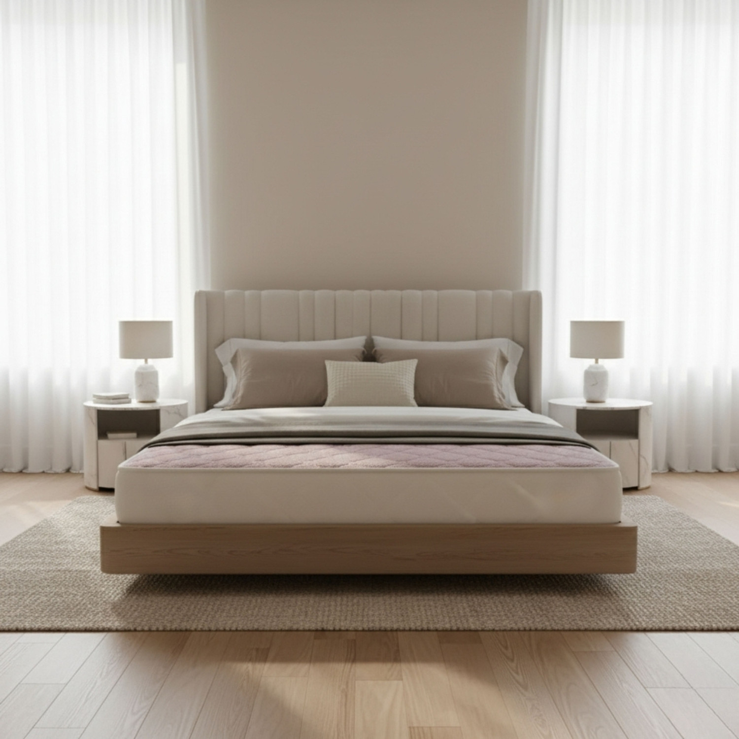 Image of Oak&Loom Nuvana Knitted Fabric Mattress with Soft Quilted Top 7 inch Single High Density (HD) Foam Mattress