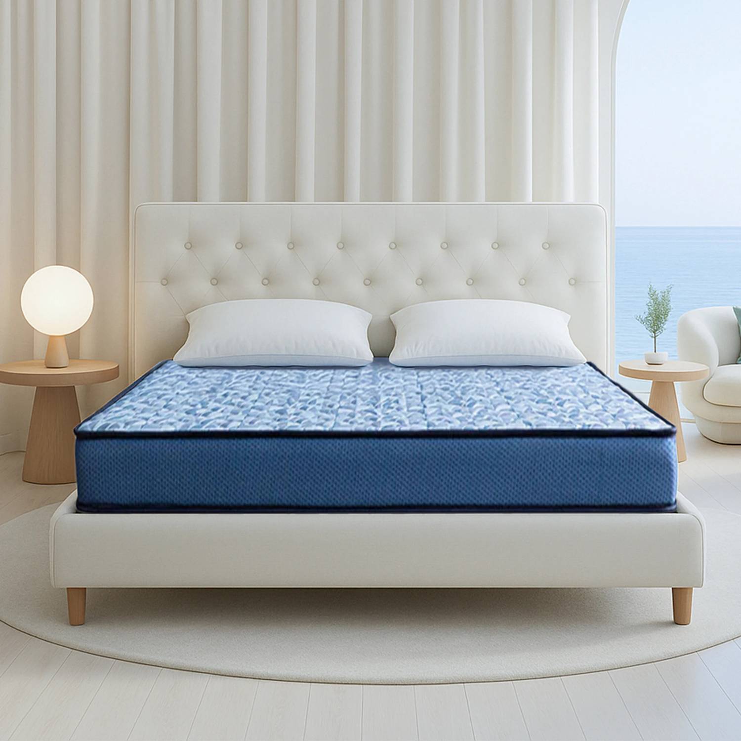 KURLON DuoRest Essential, Reversible, Firm & Gentle Side, Reinforced Fiber Bonded Foam 6 inch Single Bonded Foam Mattress
