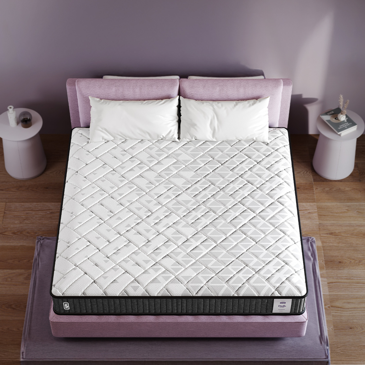 Image of SPRINGWEL Dualis Dual Comfort Reversible Medium Firm Mattress With Bamboo Charcoal Fabric 5 inch Single High Density (HD) Foam Mattress