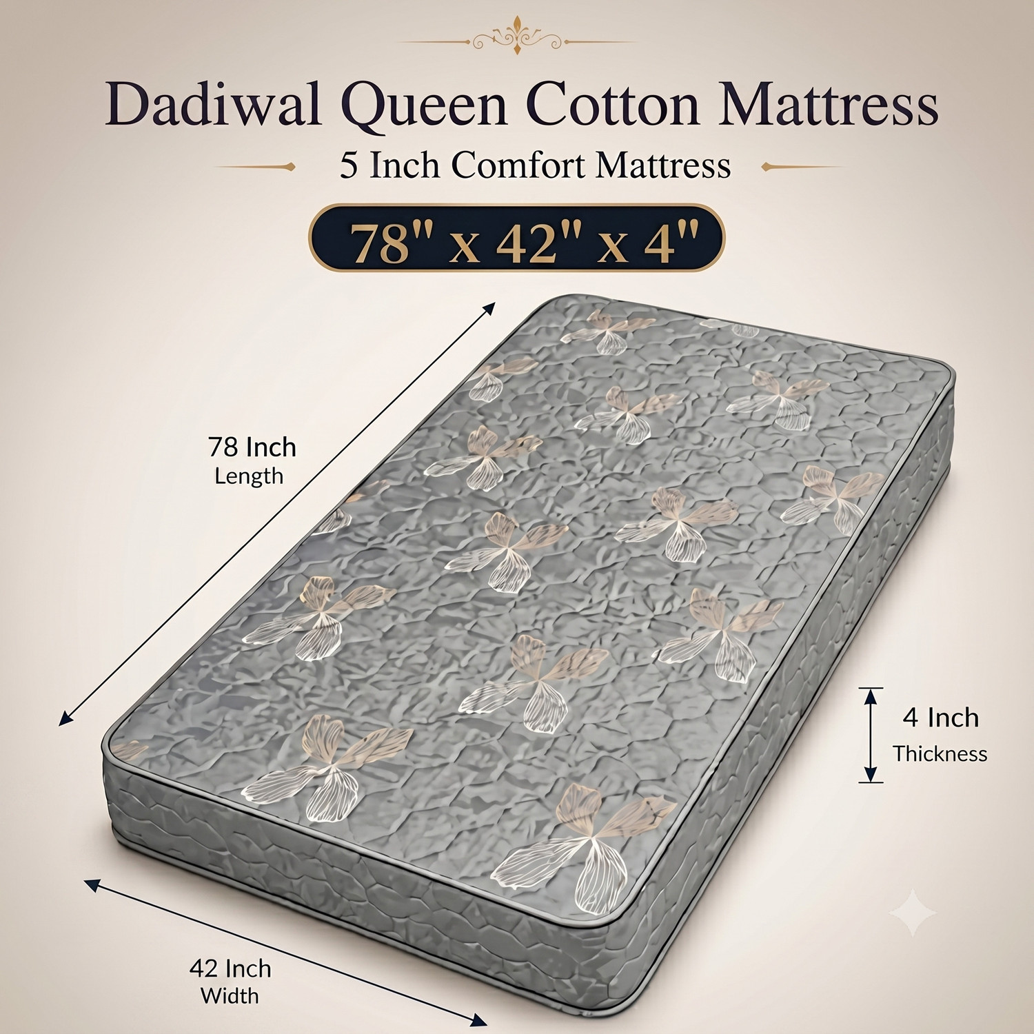 Image of WakeFitness Discover By Comfort 4 inch Double Memory Foam Mattress