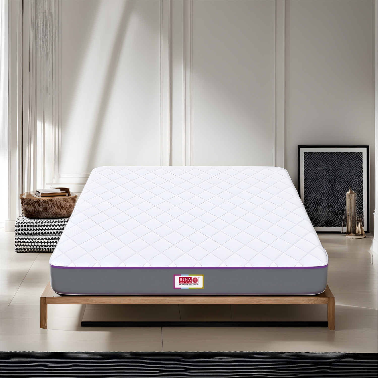 Image of USHA SHRIRAM 7-Zone With Posture Contour Tech. 6 inch King Latex Foam Mattress