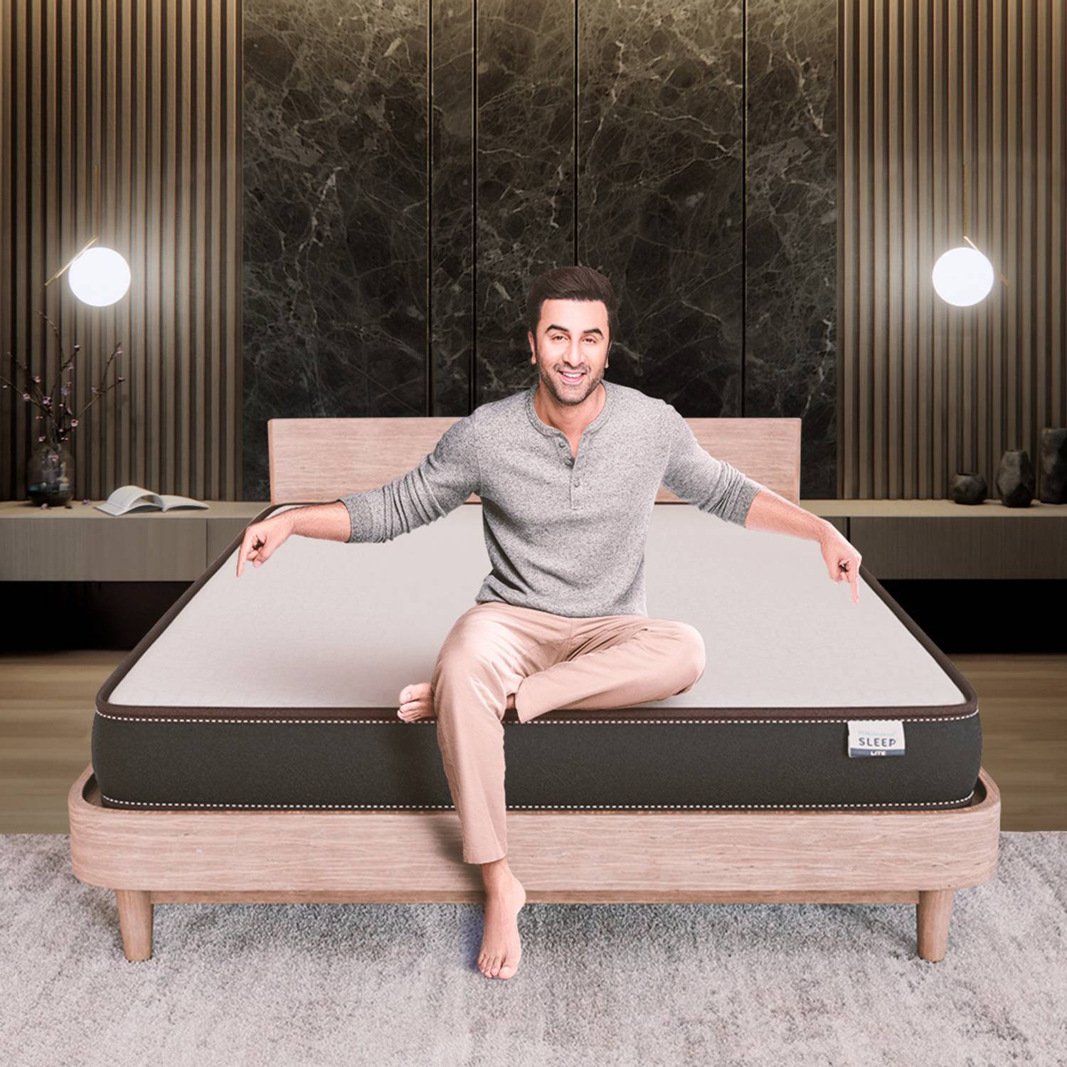 Nilkamal SLEEP Lite Dual Comfort 5 inch Double PU Foam Mattress