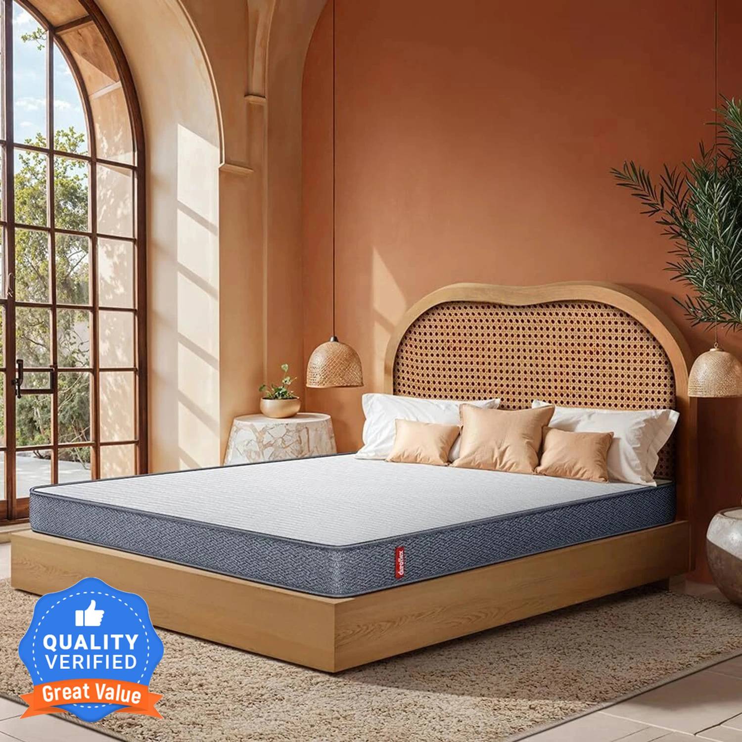 Duroflex LiveIn 2 in 1 Reversible 6 inch Single High Resilience (HR) Foam Mattress