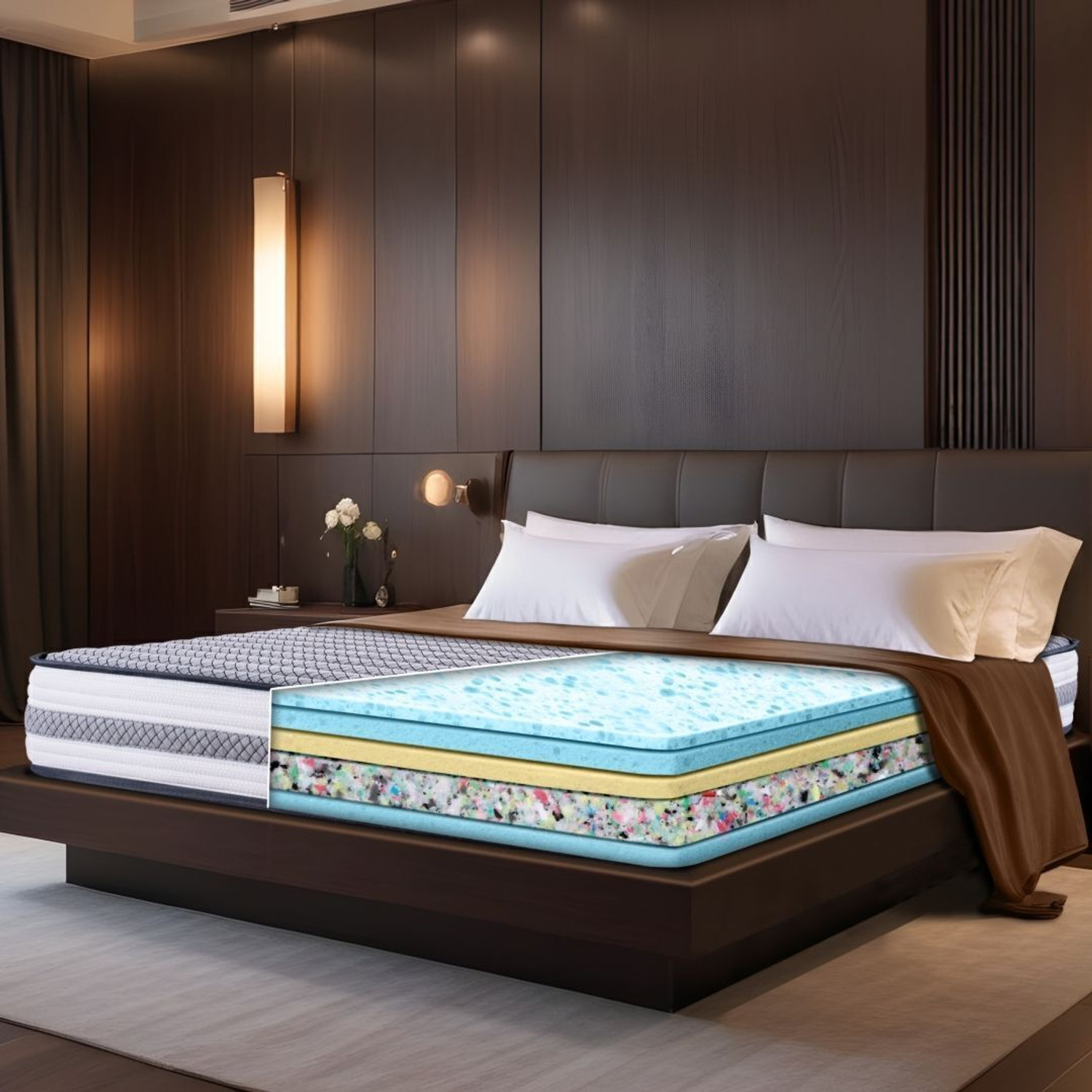 Image of Durfi Orthopedic 5 inch Queen Bonded Foam Mattress