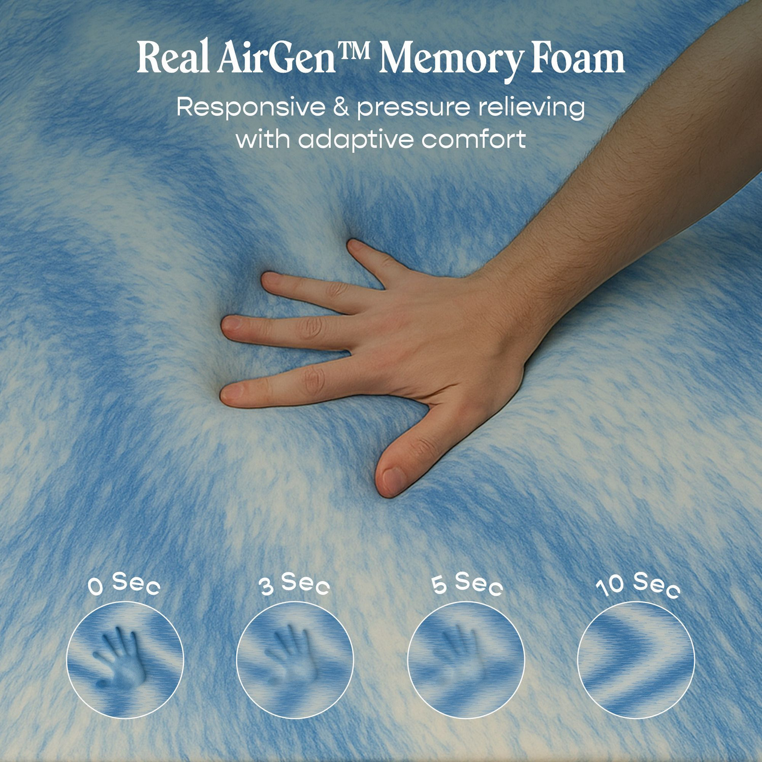 Image of SleepyCat Original Ortho with AirGen Memory Foam 8 inch King High Resilience (HR) Foam Mattress