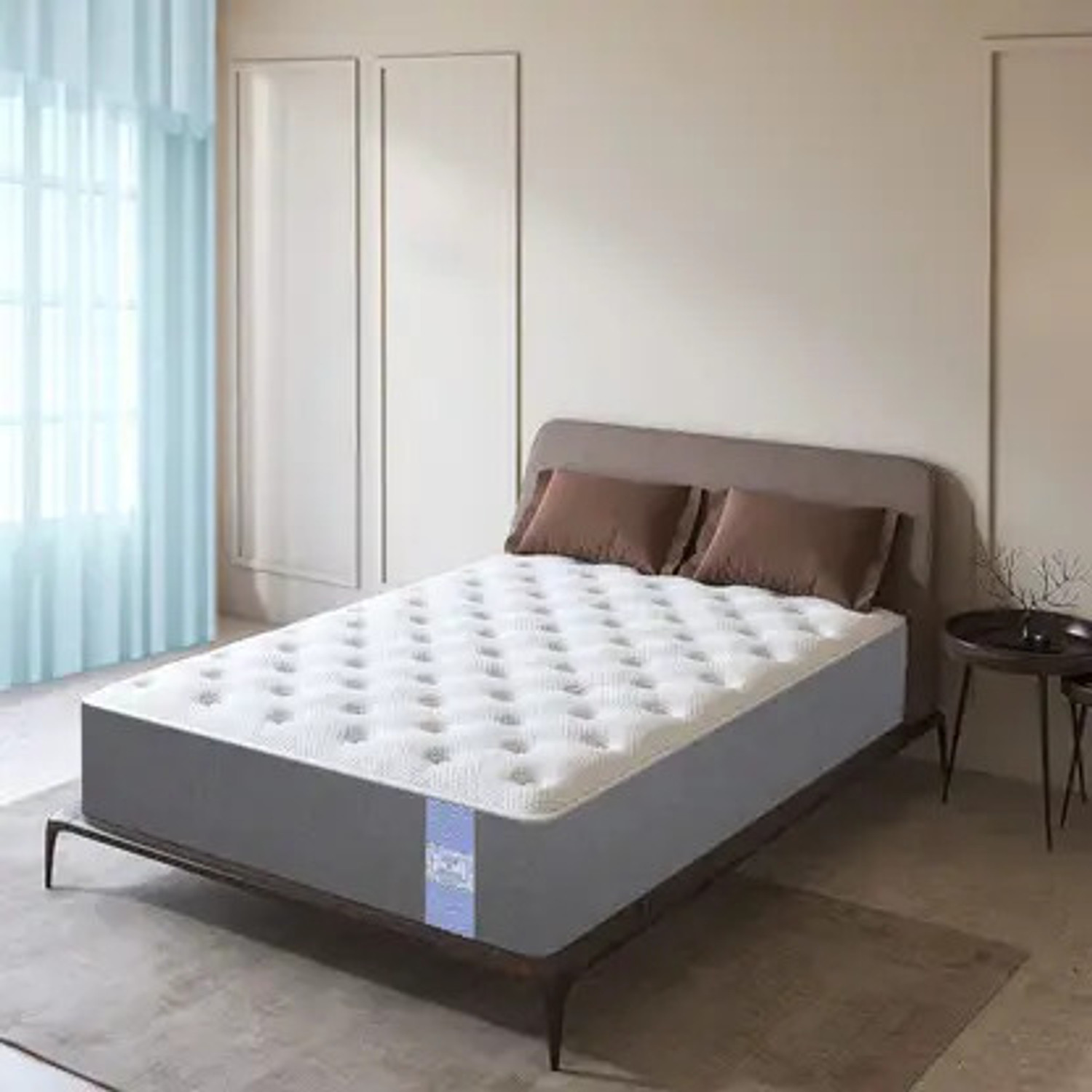 Image of KGF Orthopedic Hard & Soft Dual Flip Reversible 4 inch Single High Resilience (HR) Foam Mattress