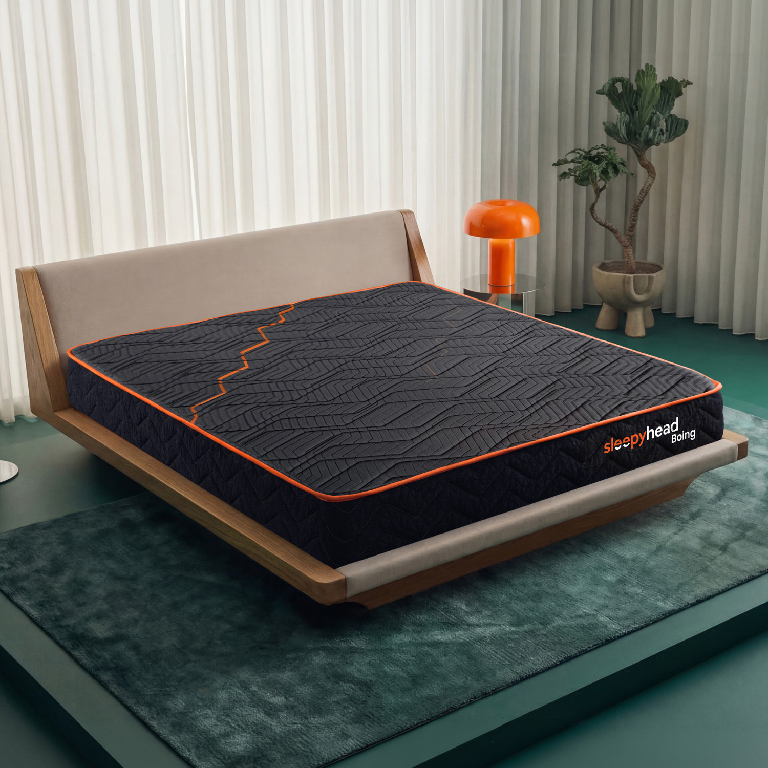 Image of Sleepyhead Boing Designed by Duroflex - 3 Zone Pocket Spring Mattress with HR Foam 8 inch Double Pocket Spring Mattress