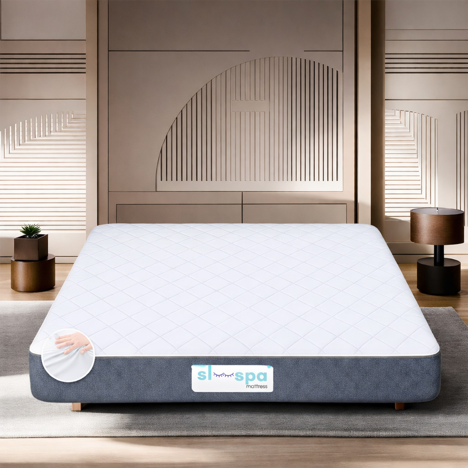 Image of SLEEP SPA Twin Plus 5-Zone I-shape Tech. 4 inch Single Memory Foam Mattress