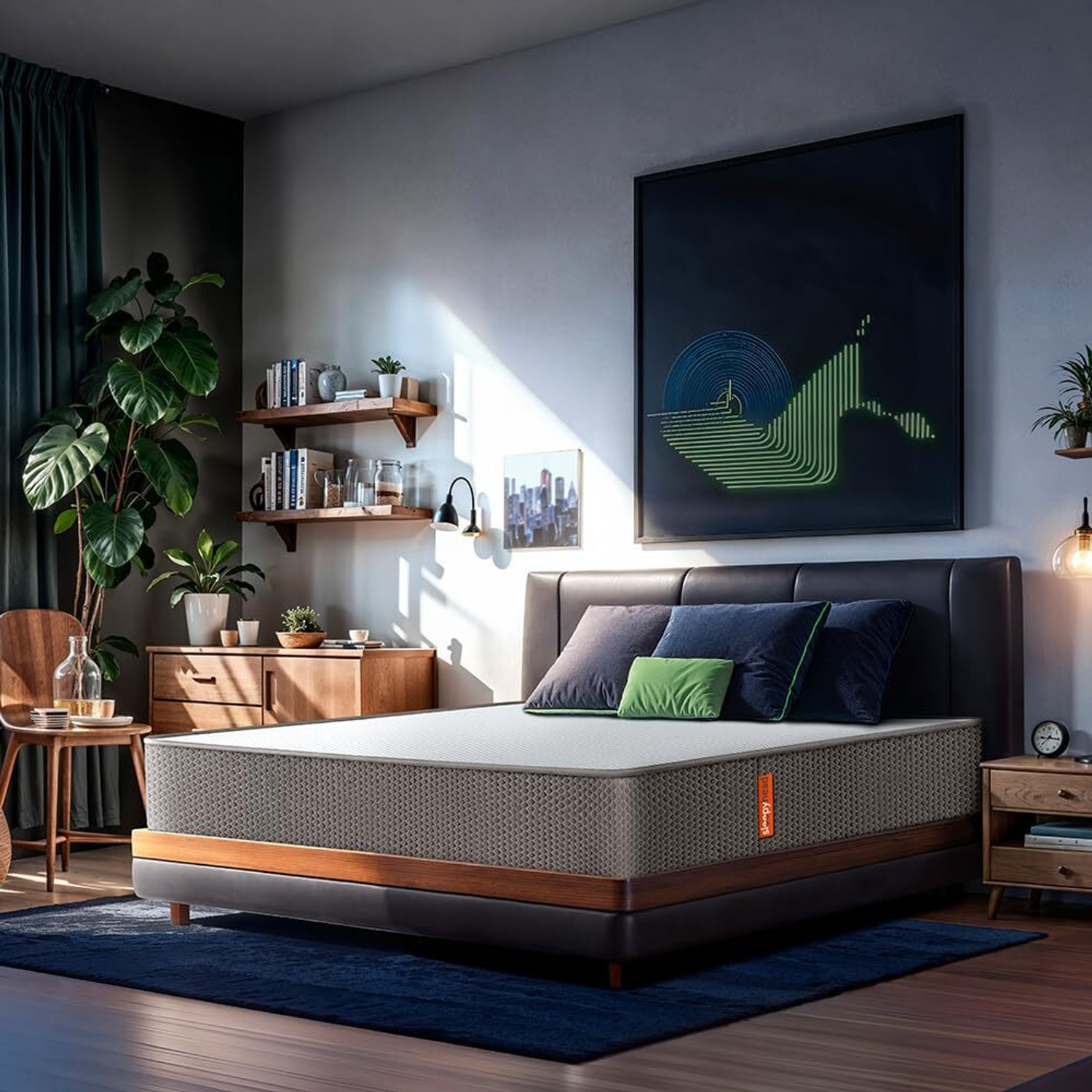 Image of Sleepyhead Flip Designed by Duroflex - Premium Dual Sided with Firm & Medium Soft Sides 5 inch Double High Density (HD) Foam Mattress