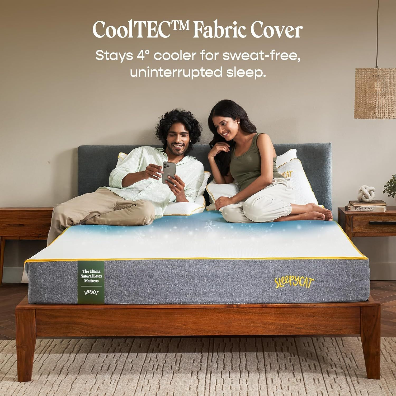 Image of SleepyCat Ultima Natural Latex Mattress 10 inch Double Latex Foam Mattress