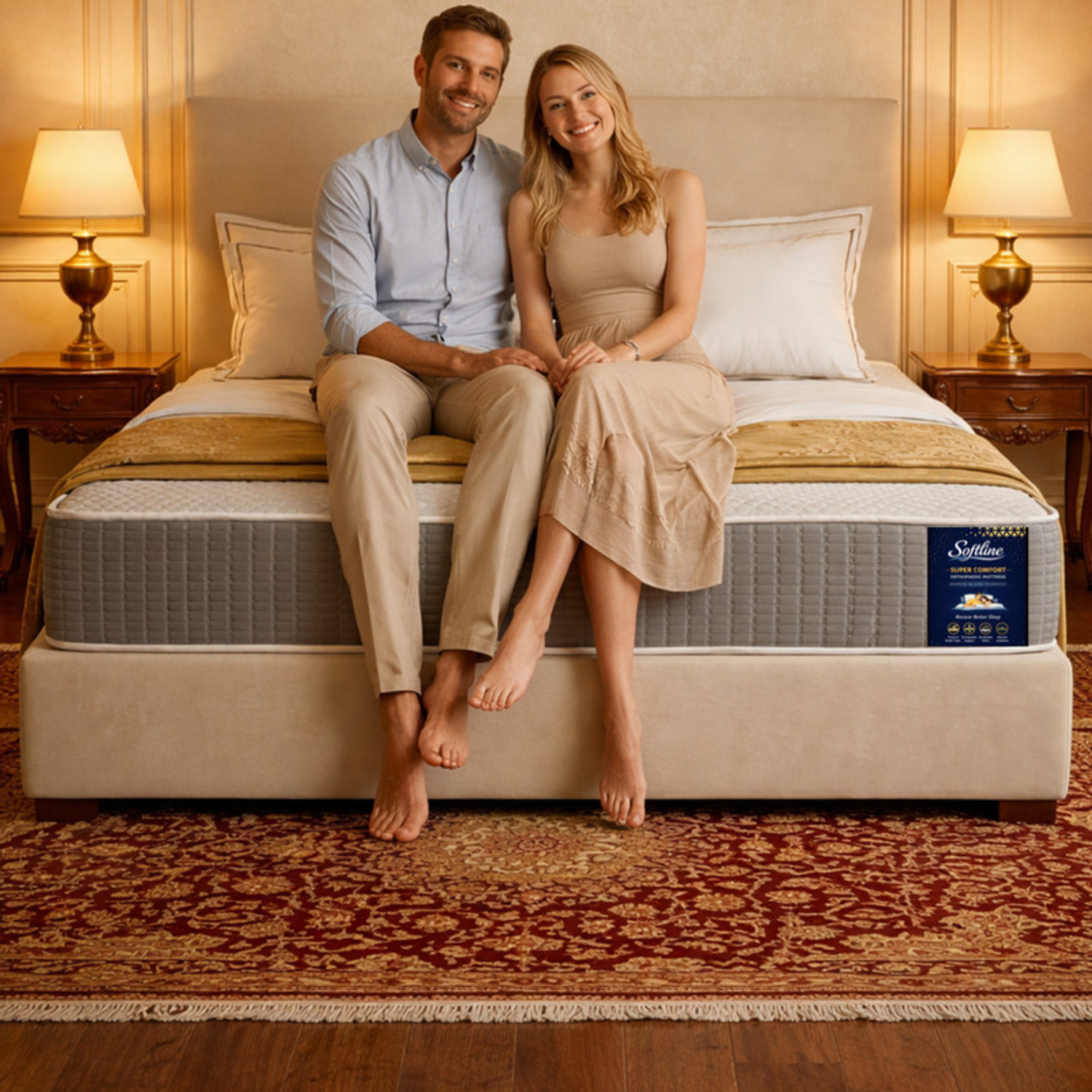 Image of SOFTLINE Essential Dual Comfort Foam Mattress | Soft & Hard Reversible | Orthopedic 4 inch Single High Density (HD) Foam Mattress