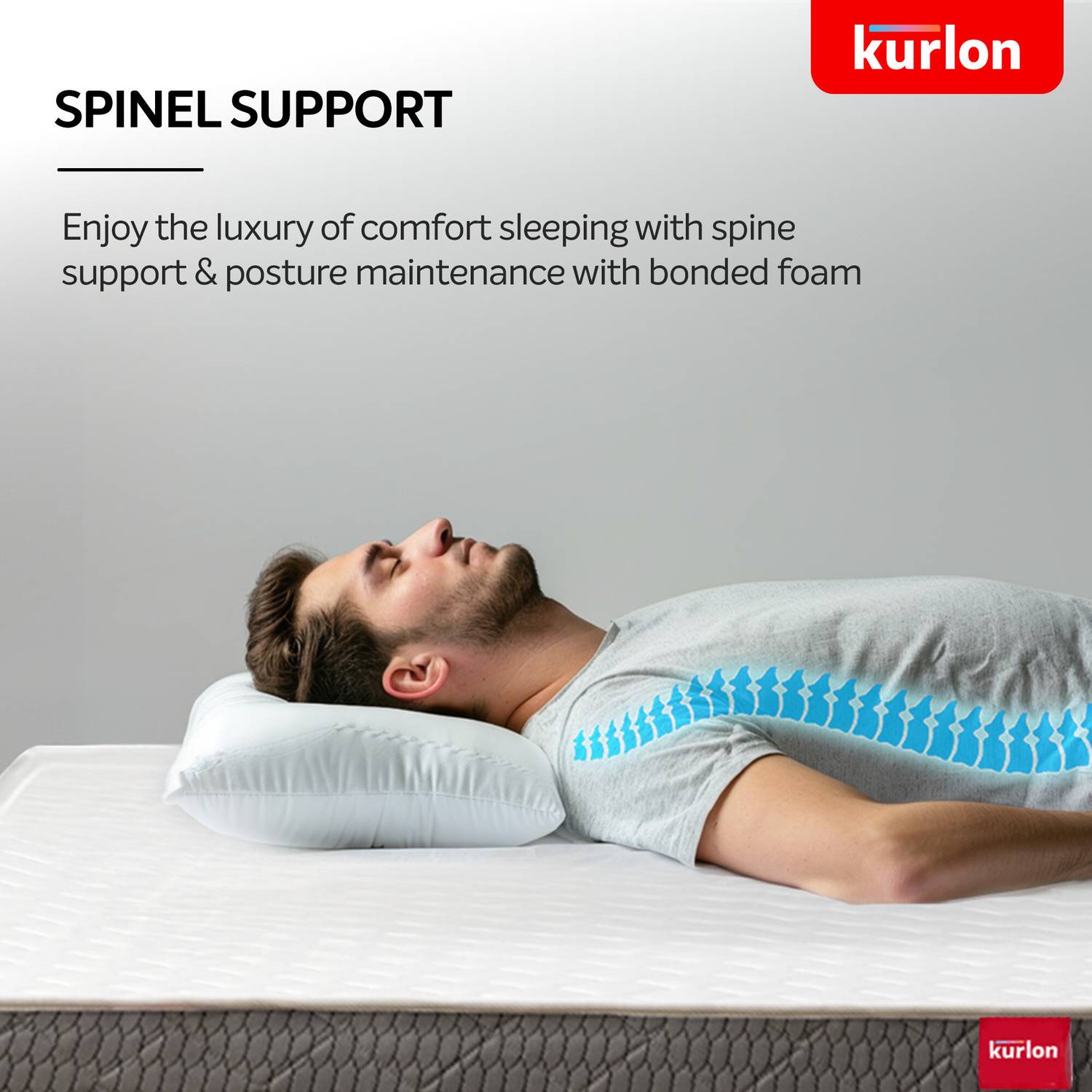 KURLON Spinel Ortho 8 inch Queen Mattress - Image 2