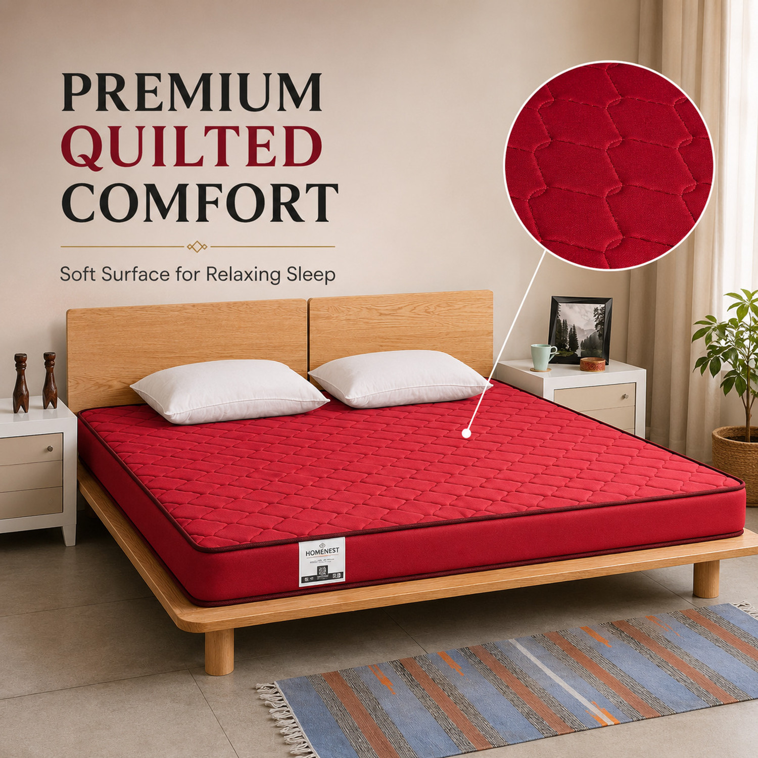 Image of Dadiwal Matress Bed Matress 4 inch Double PU Foam Mattress