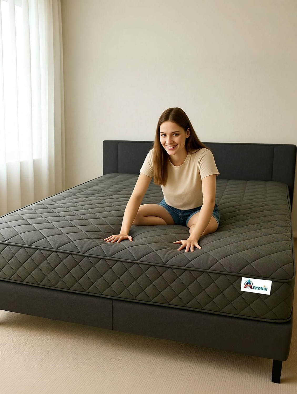 Image of Aeronix Latex-Ortho Reversible Foam Comfort & Orthopedic Mattress 6 inch King High Resilience (HR) Foam Mattress