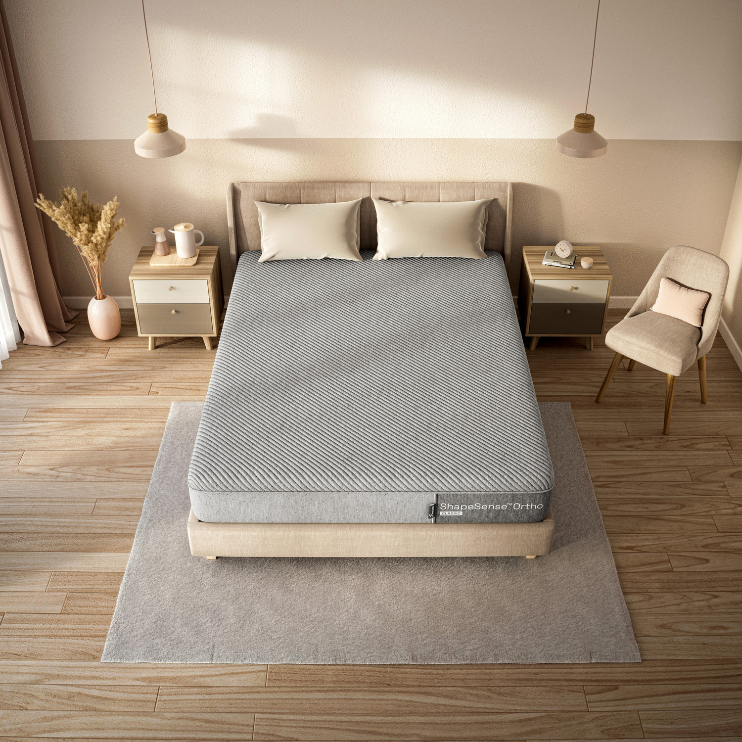 Image of Wakefit ShapeSense Orthopedic Classic Memory Foam 8 inch Single High Resilience (HR) Foam Mattress