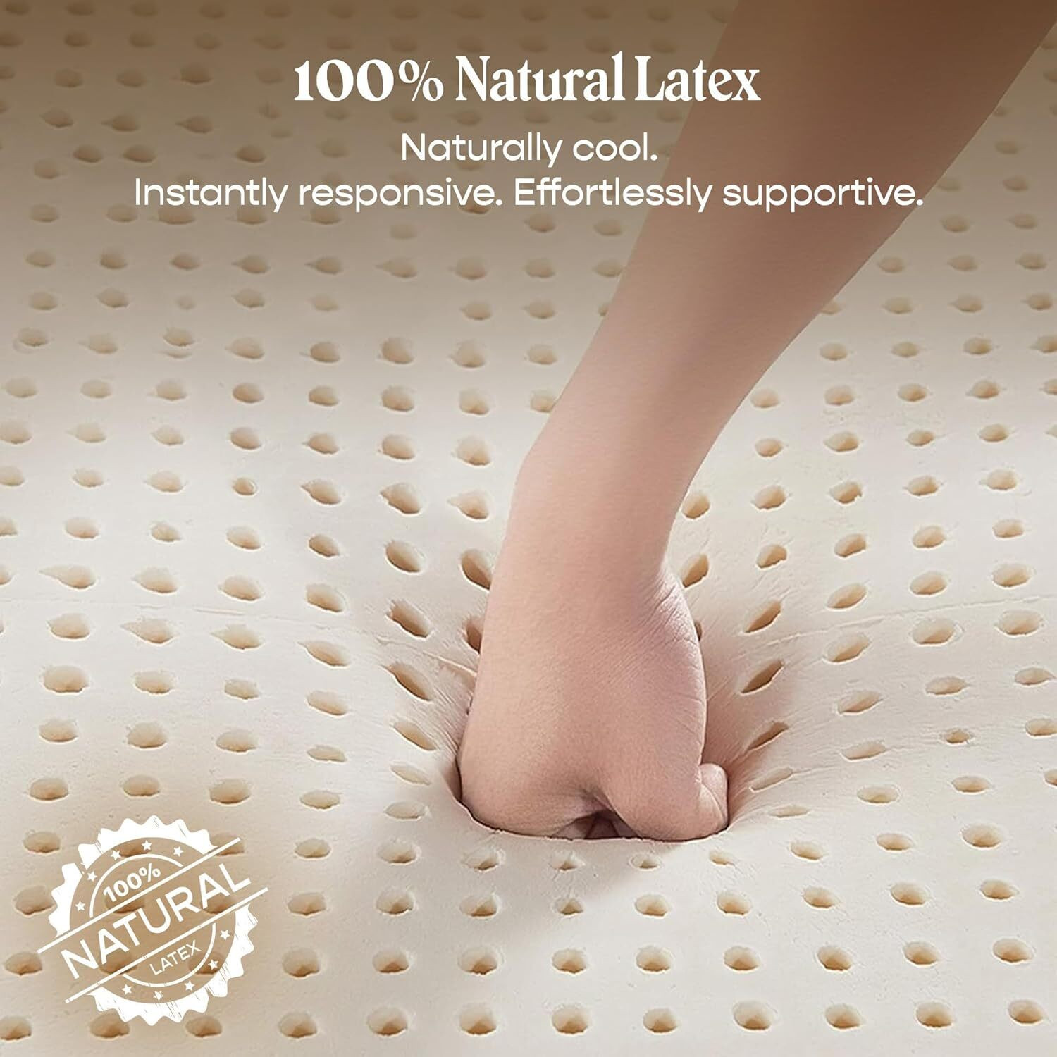 Image of SleepyCat Ultima Natural Latex Mattress 10 inch Double Latex Foam Mattress