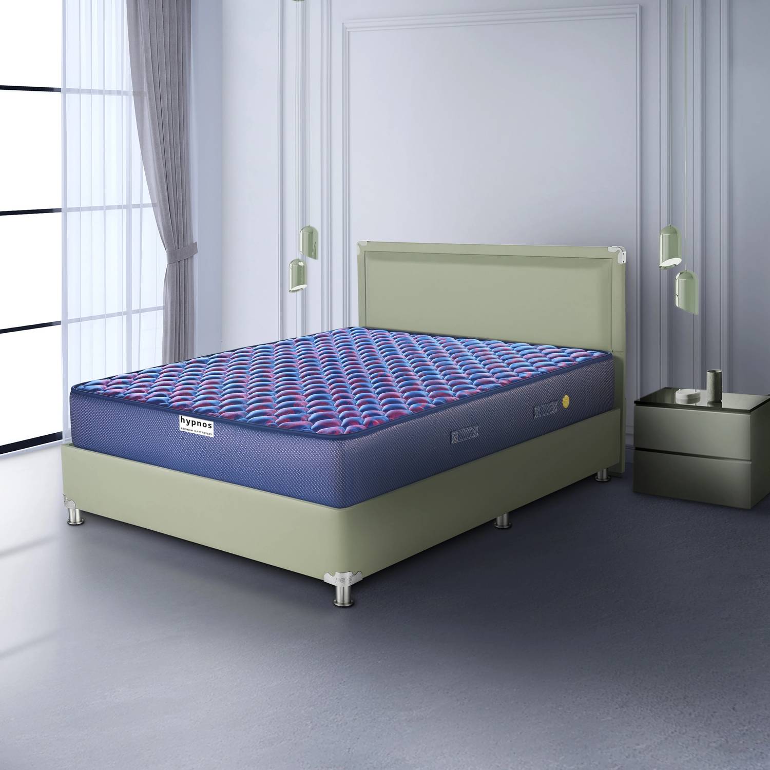 Hypnos Caspio Orthopedic High Resillence PU Foam, Medium Soft, Even Weight Distribution 6 inch King Bonnell Spring Mattress