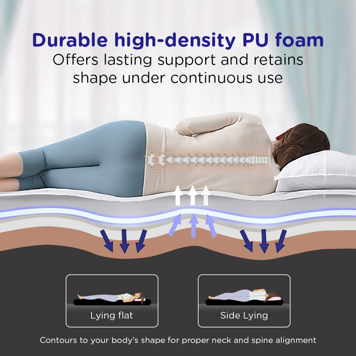 Image of Nilkamal SLEEP Grande Wood and Metal Hybrid Bed With Lite Dual Comfort Mattress Engineered Wood Queen Bed, 217.9828 cm x 156.99 cm (7.15 ft x 5.15 ft)