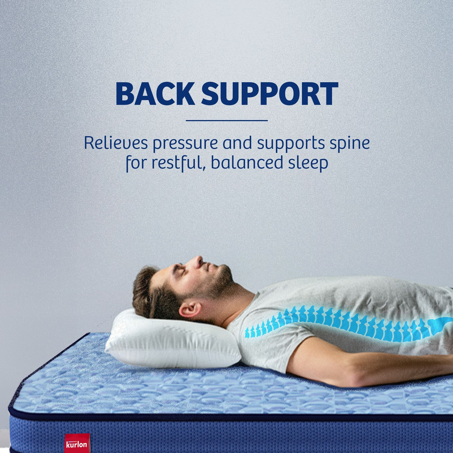 Image of KURLON DuoRest Essential, Reversible, Firm & Gentle Side, Reinforced Fiber Bonded Foam 5 inch Queen Bonded Foam Mattress
