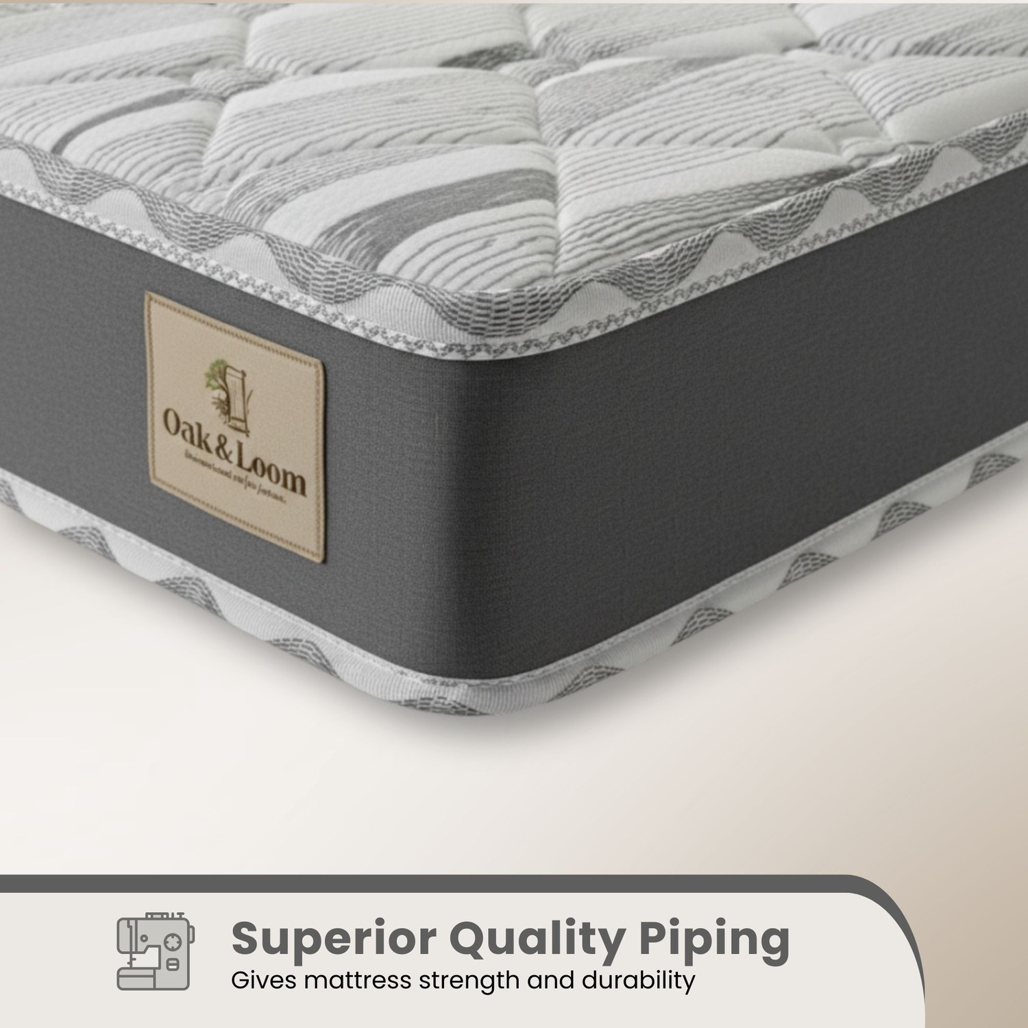 Image of Oak&Loom Comfort Soft Foam | Knitted Fabric 5 inch Double High Density (HD) Foam Mattress