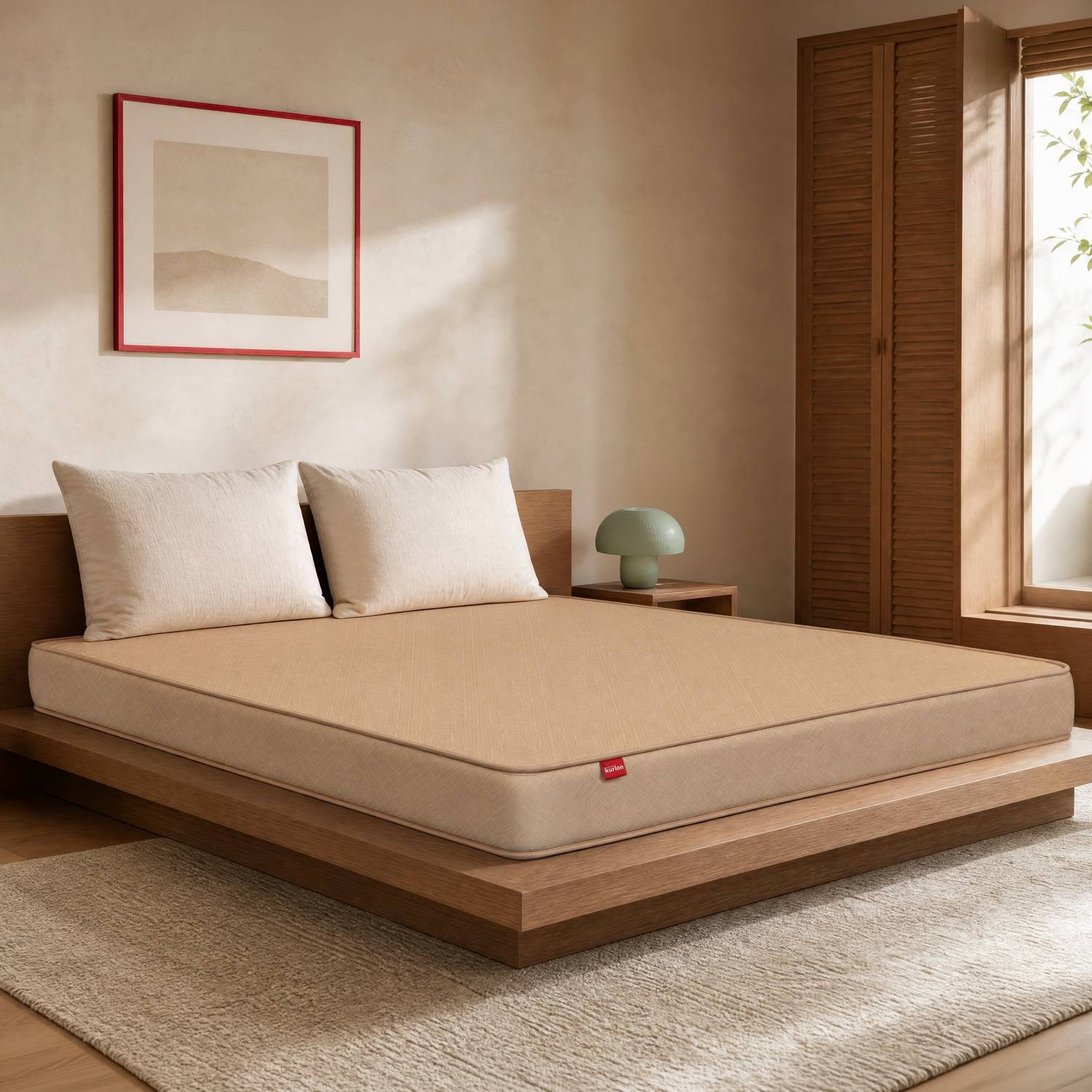 KURLON Orthopedic, Medium Firm, Spine Support, Soft Knitted Fabric, 10 Yr Warranty, 10 inch King High Resilience (HR) Foam Mattress