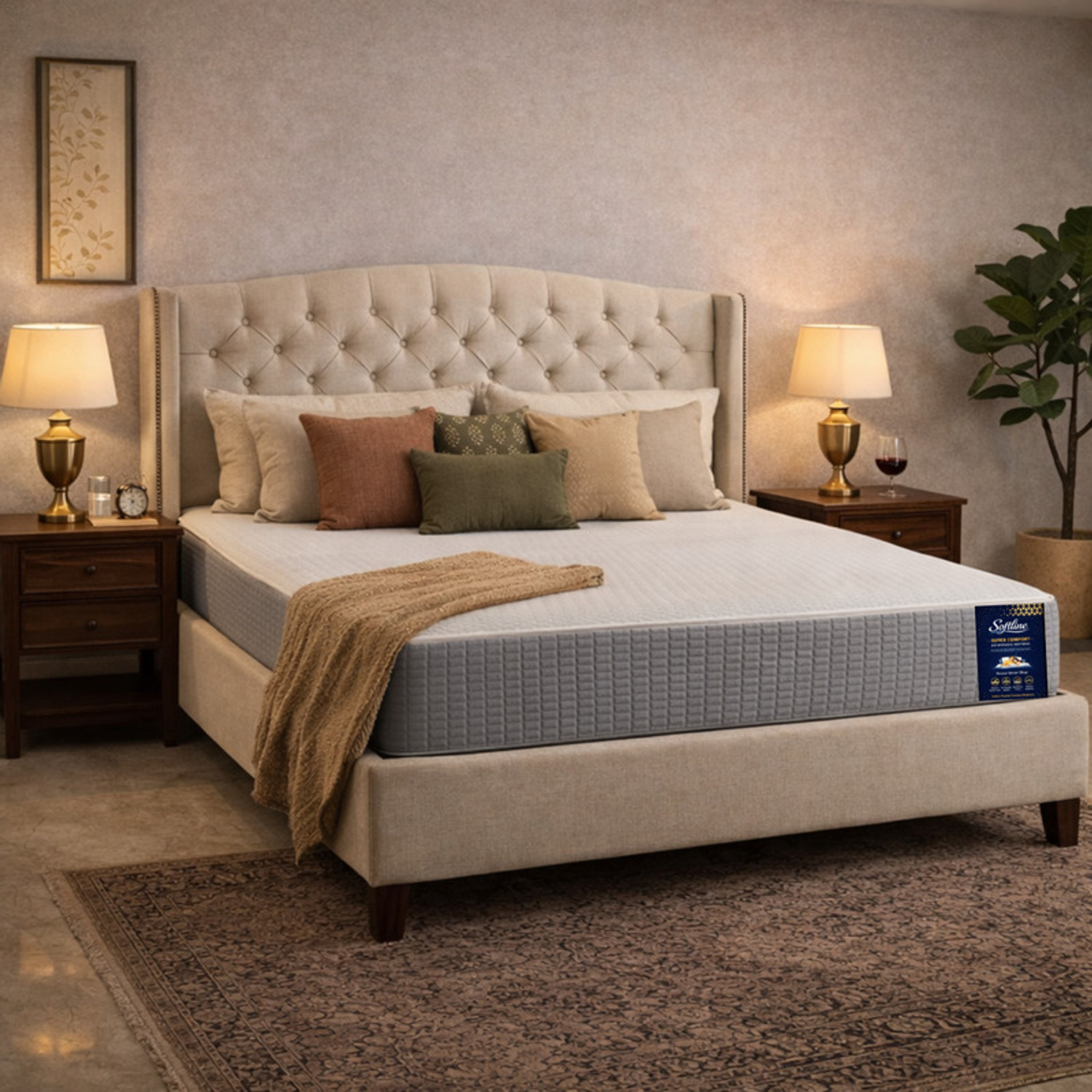 Image of SOFTLINE Essential Dual Comfort Foam Mattress | Soft & Hard Reversible | Orthopedic 4 inch Single High Density (HD) Foam Mattress