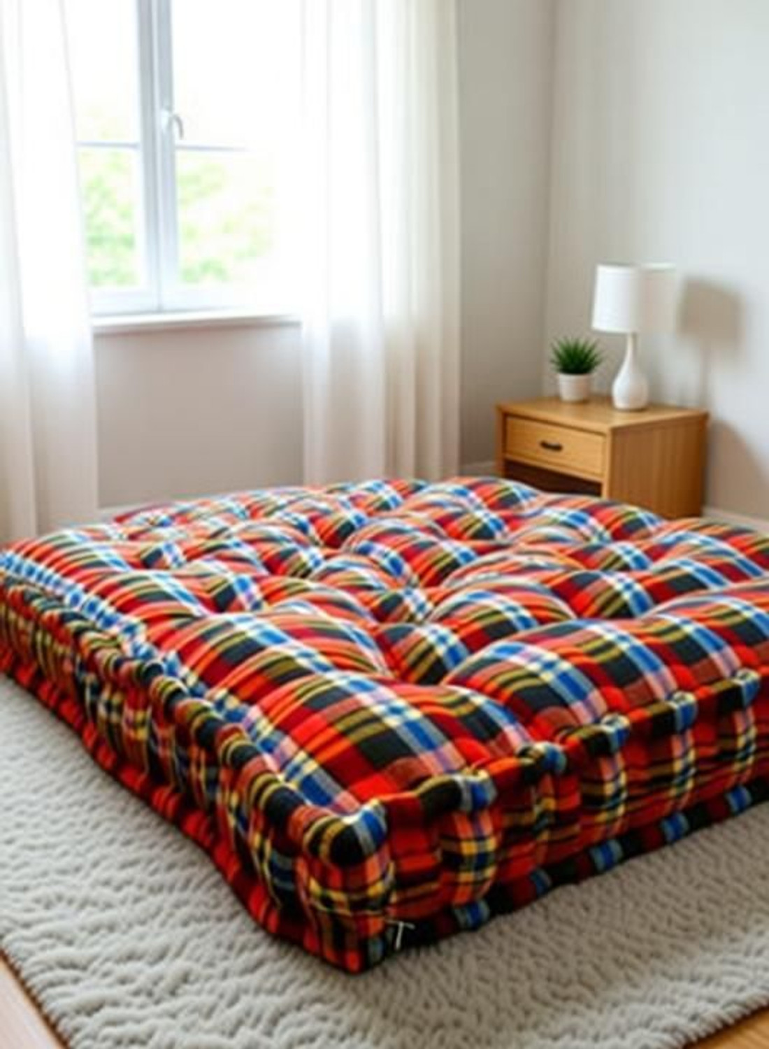 Image of DUROKING Super heavy border 5 inch Single Cotton Mattress
