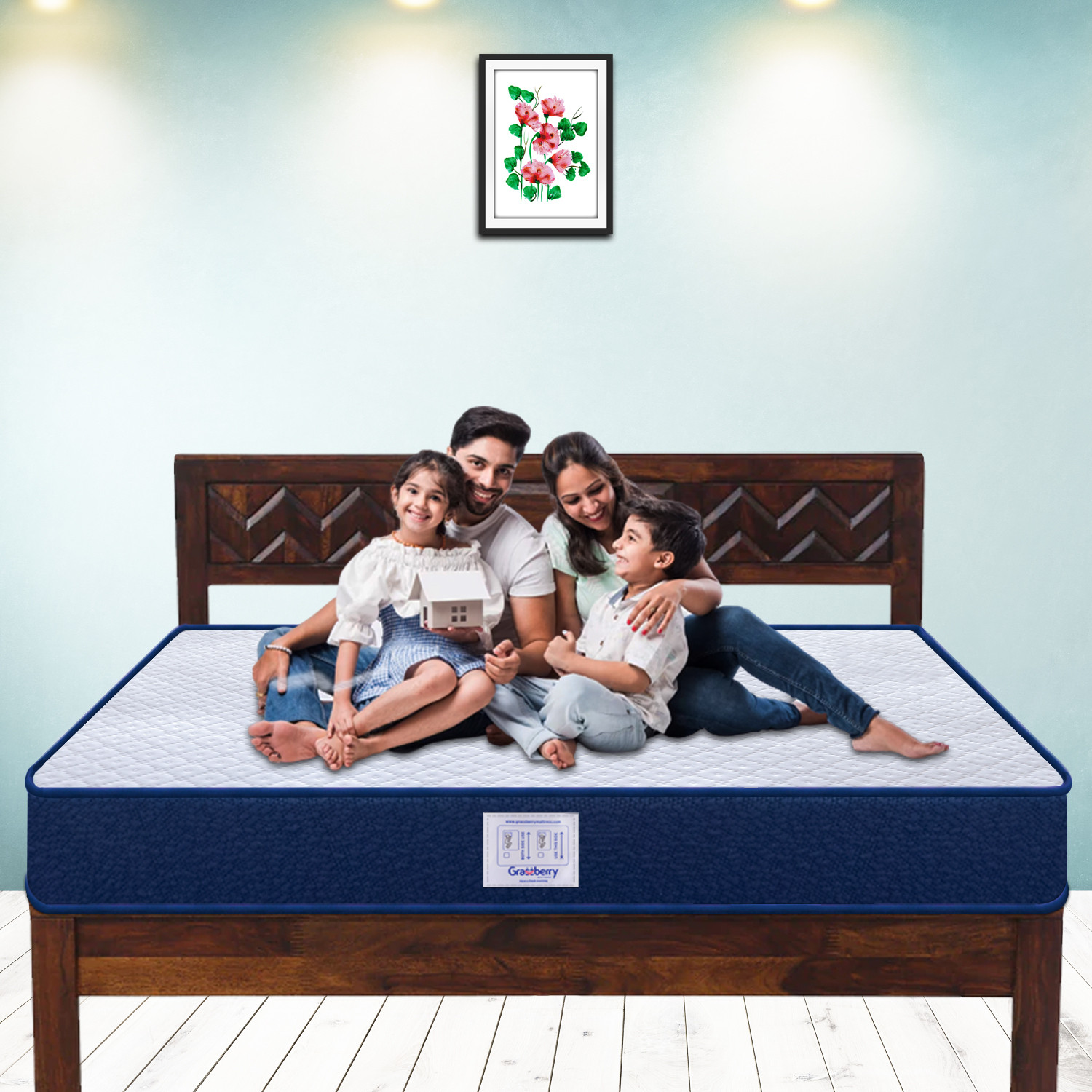 Image of Grassberry Dual Comfort Beauty Sleep 6 inch Single High Resilience (HR) Foam Mattress