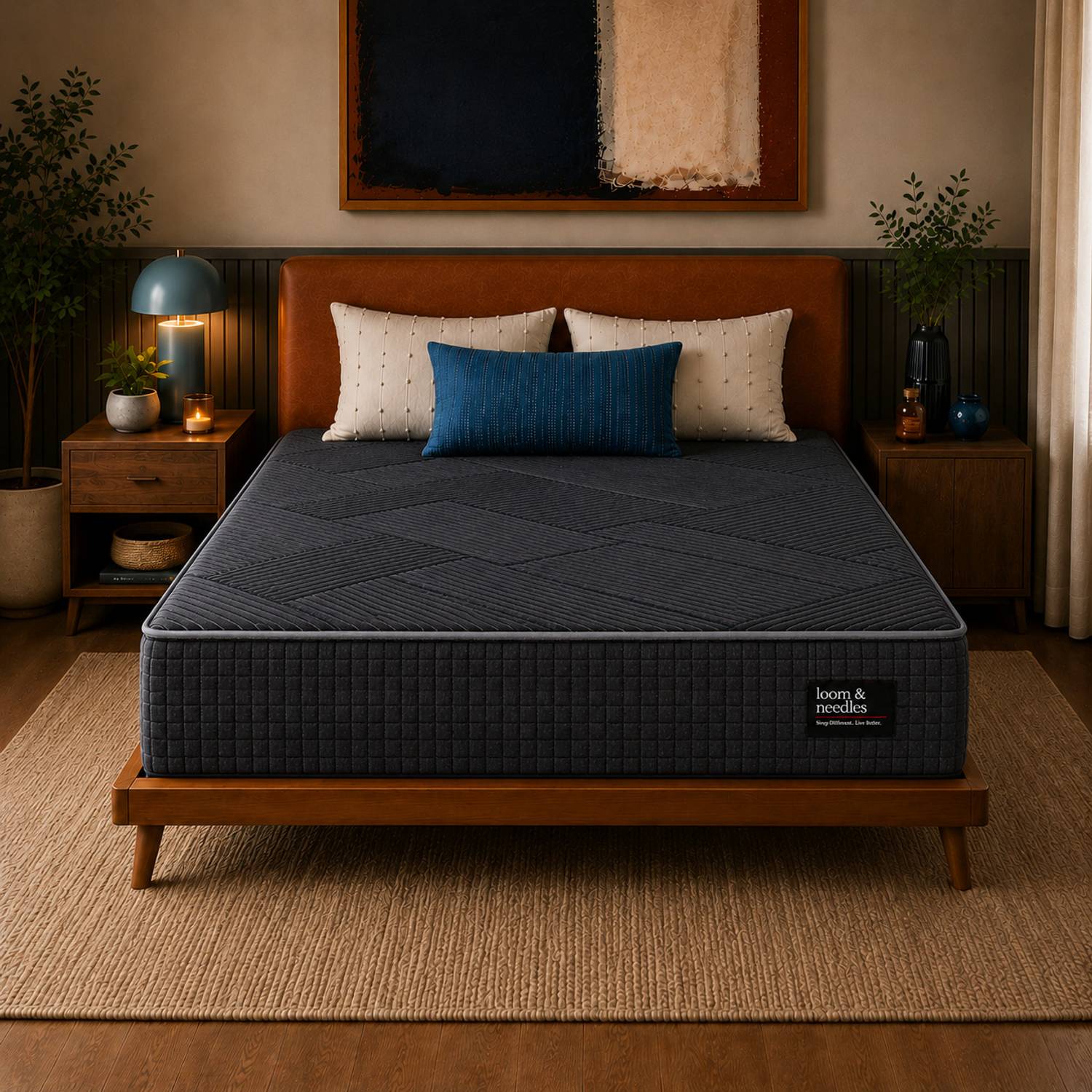 Loom & Needles Reactive Dual Comfort Orthopaedic 5 Zoned Gel Memory Foam 8 inch Queen Pocket Spring Mattress