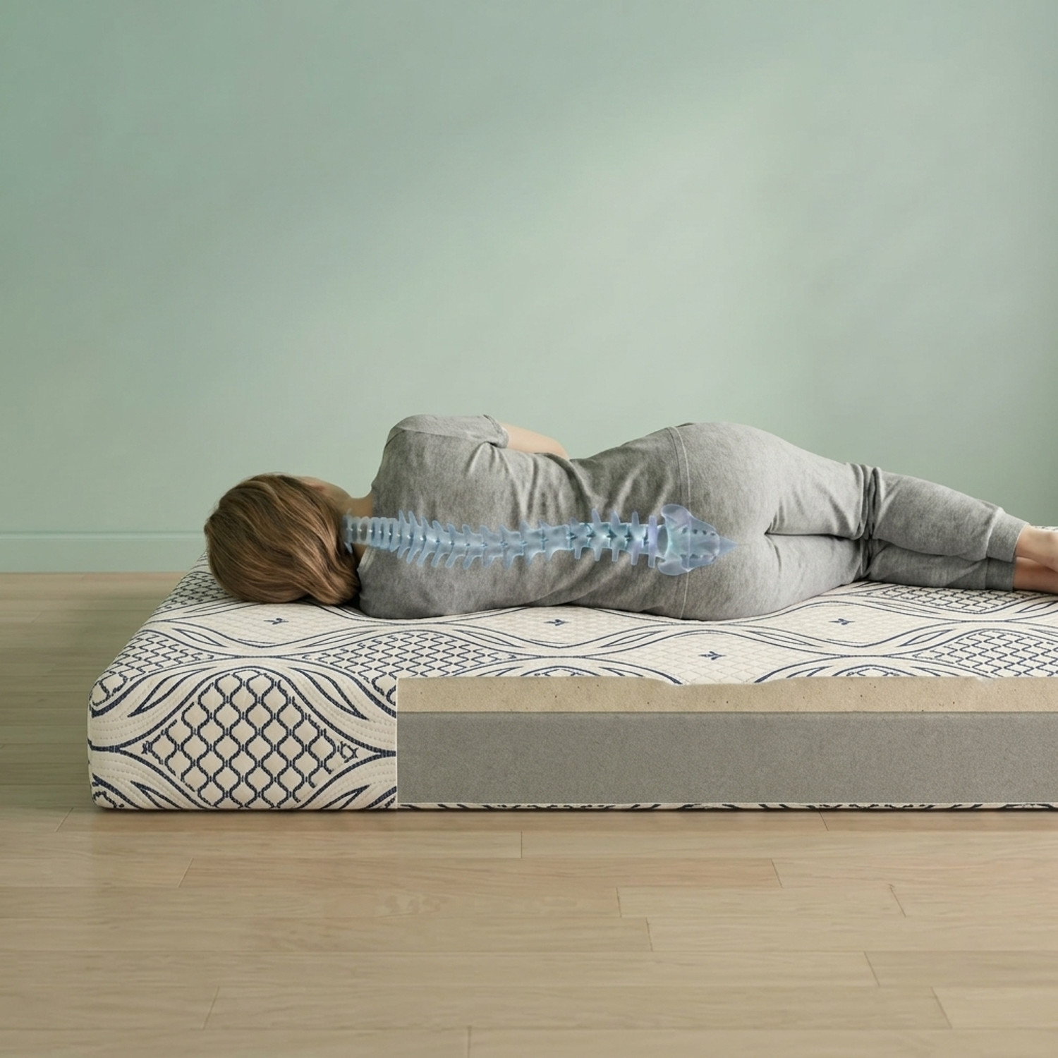 Image of COLOFLY Ortho HR Dual Comfort Reversible Mattress 3 inch Single High Resilience (HR) Foam Mattress (L x W: 75 inch x 35 inch)