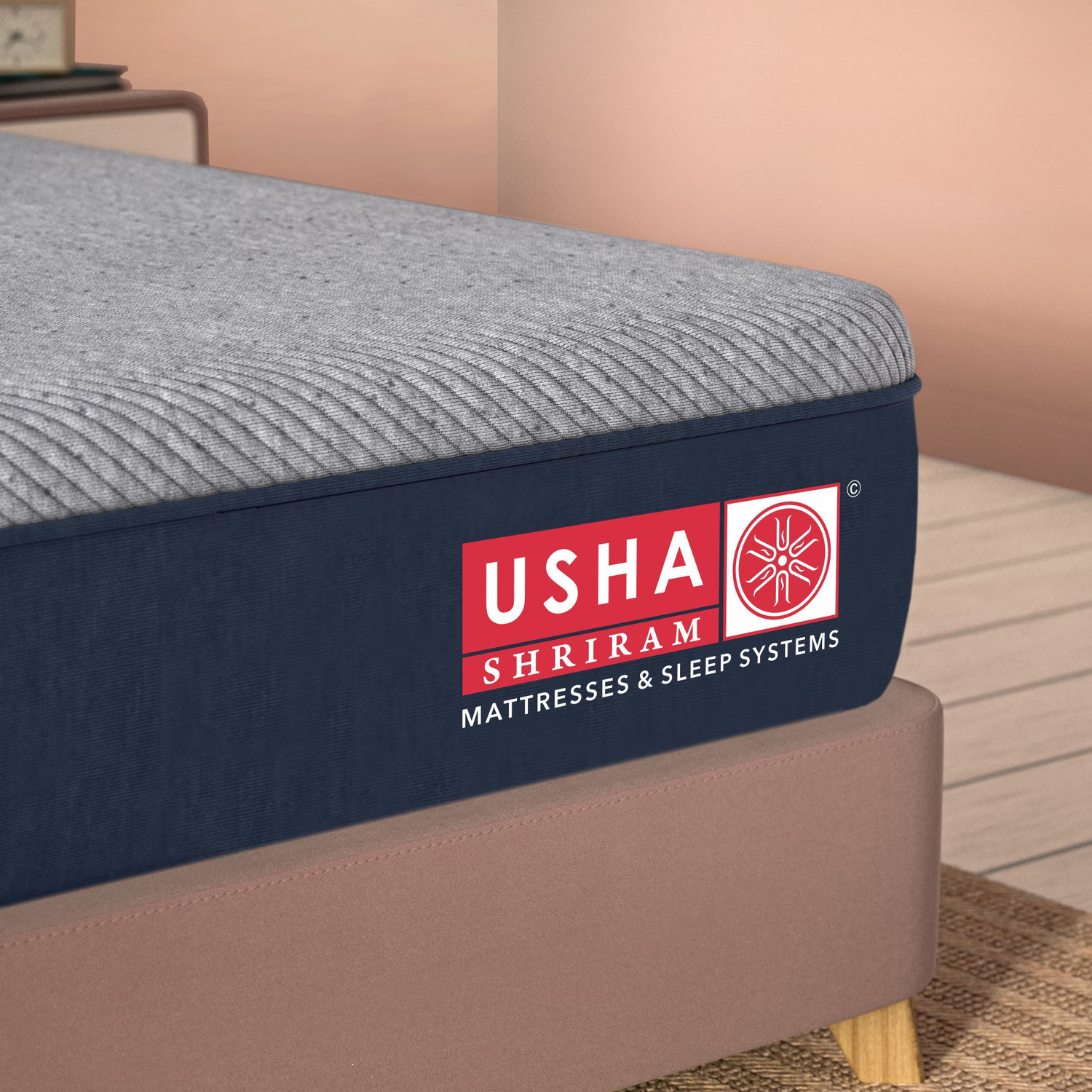 Image of USHA SHRIRAM Dual Comfort Reversible HR Foam Mattress - Soft & Firm with 10 Years Warranty 4 inch King High Resilience (HR) Foam Mattress