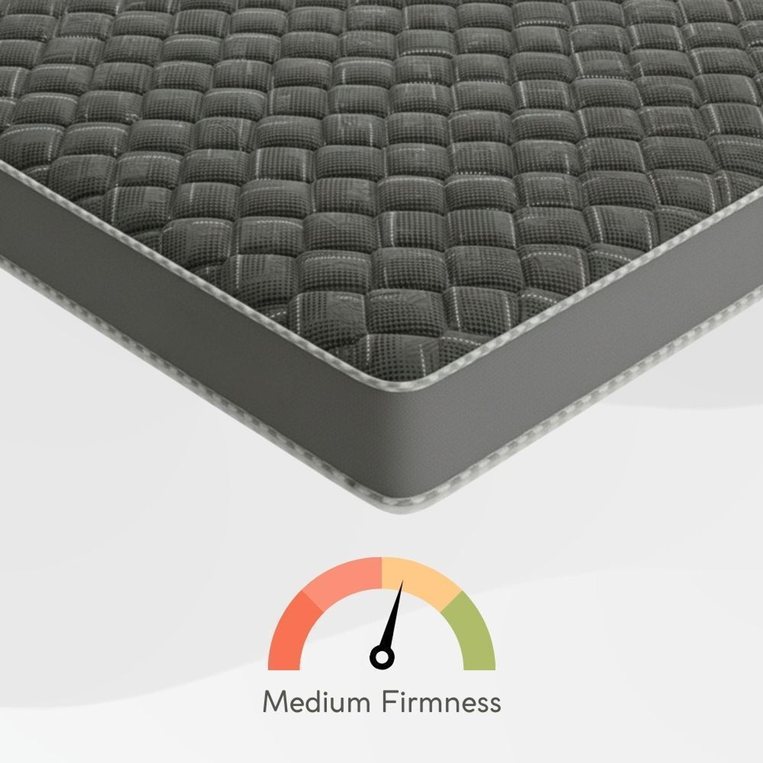 Image of WAKESURE Rolf Posture Relief Medium Firm High Density Foam | Quilted Knitted Fabric 4 inch Single High Density (HD) Foam Mattress