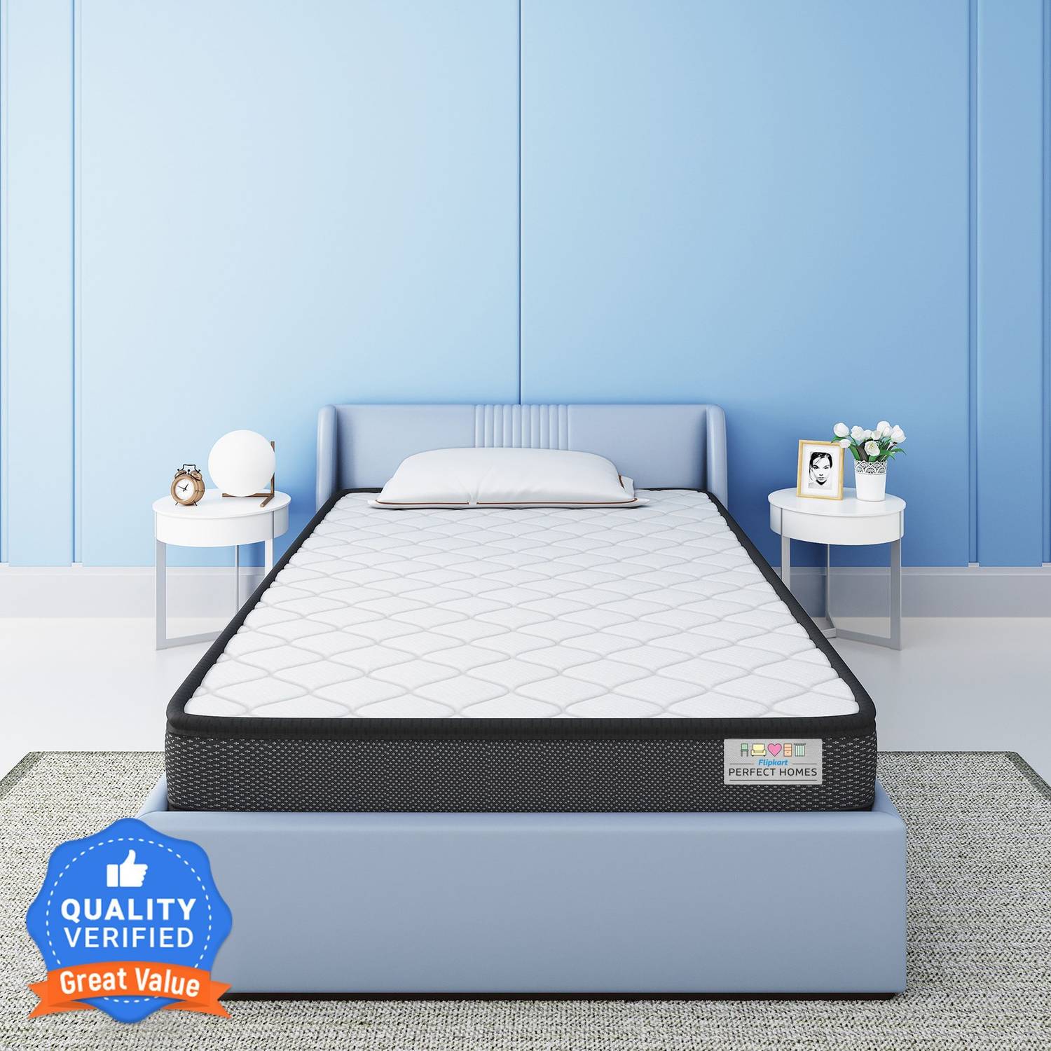 Flipkart Perfect Homes Nyx Orthopedic High Density 4 inch Single Bonded Foam Mattress