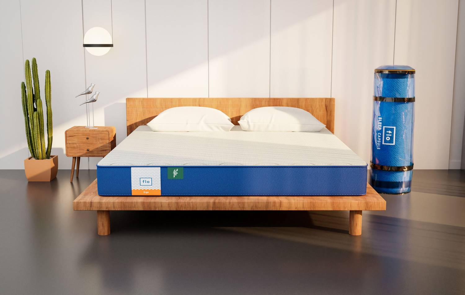 FLO Ergo 4 inch King PU Foam Mattress