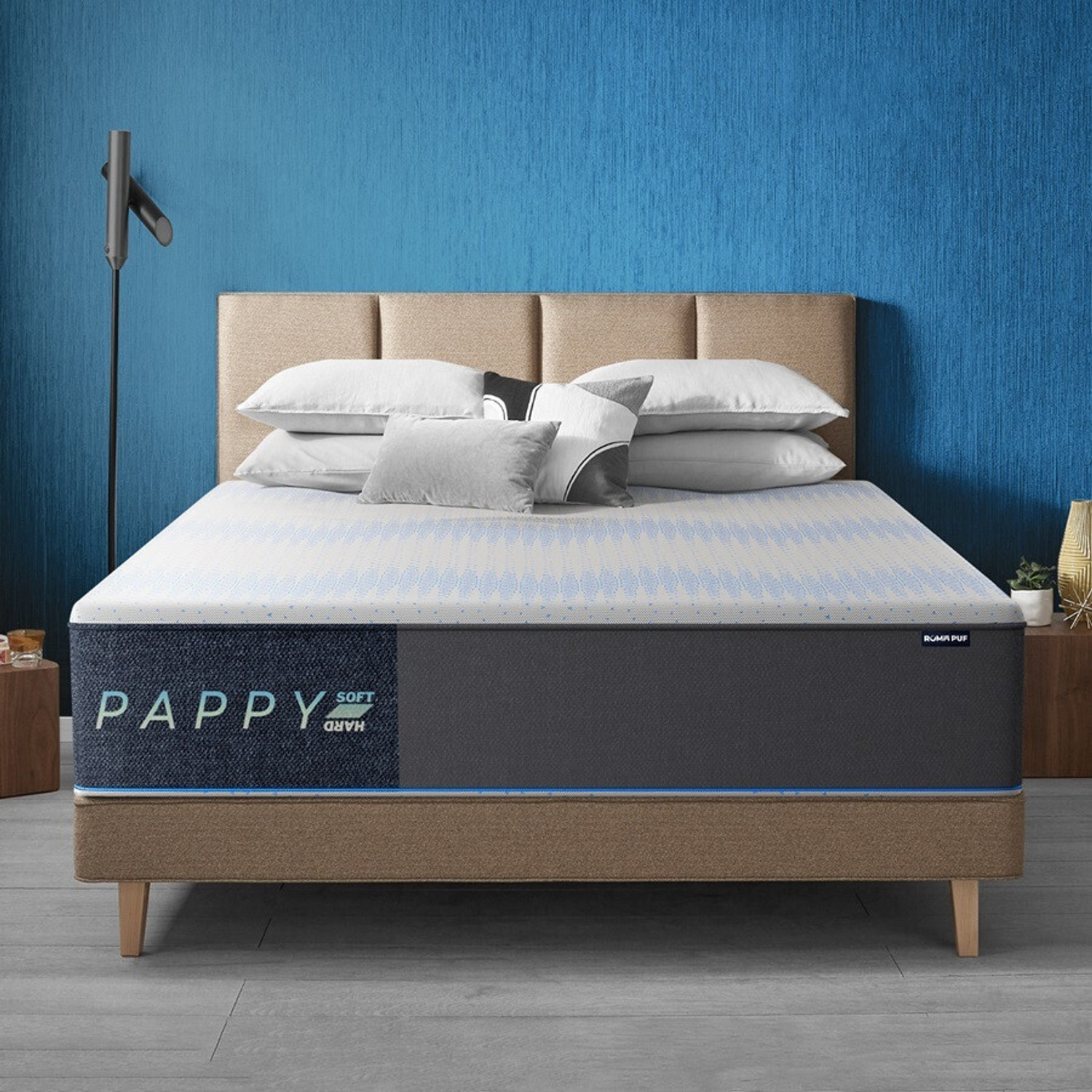 Image of Roma Puf Dual Comfort Mattress with Washable Cover & Cooling 2D Layer 8 inch Queen PU Foam Mattress