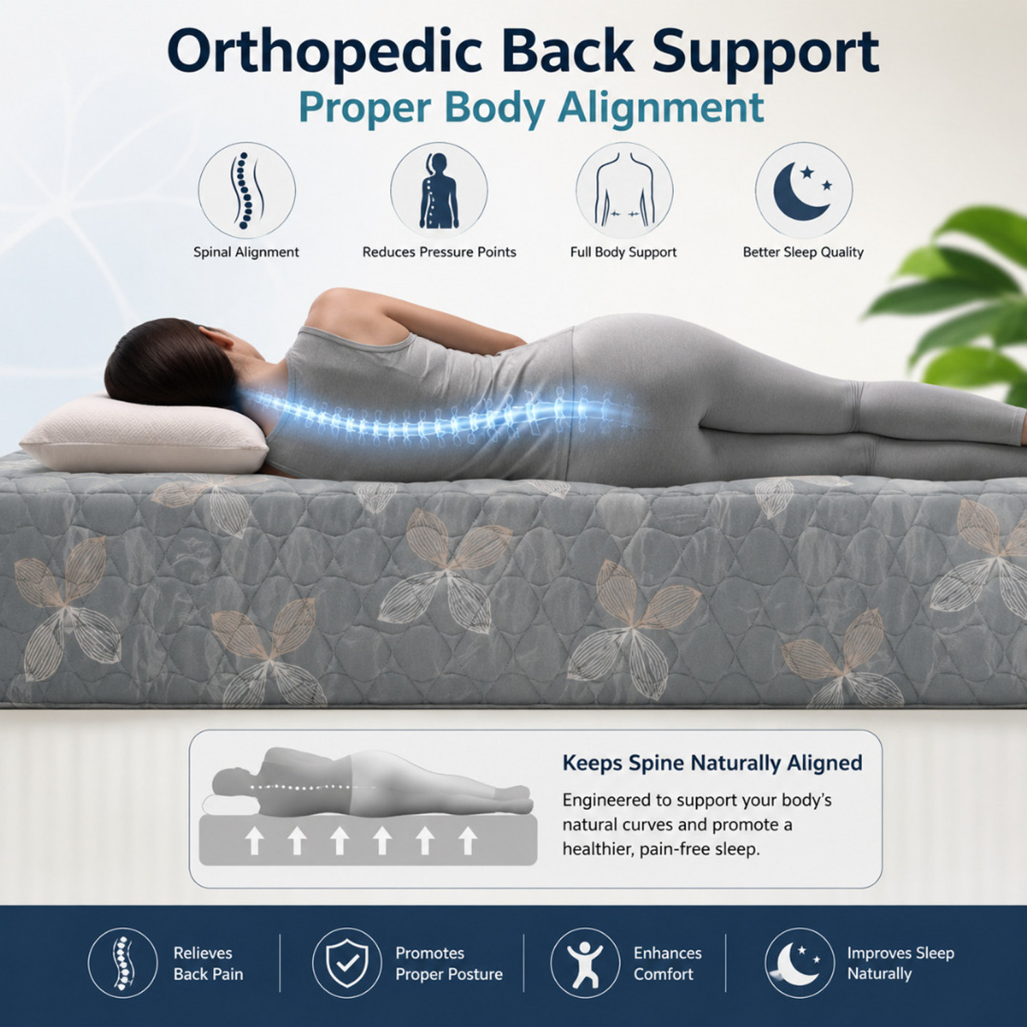 Image of WakeFitness Discover By Comfort 4 inch Double Memory Foam Mattress