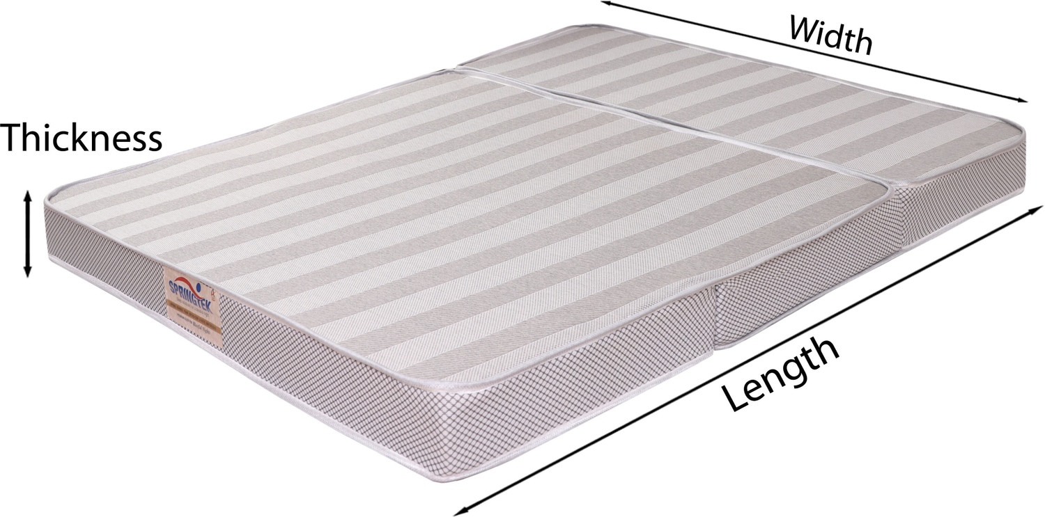 Image of SPRINGTEK 3 Folding /Travel 4 inch Queen PU Foam Mattress