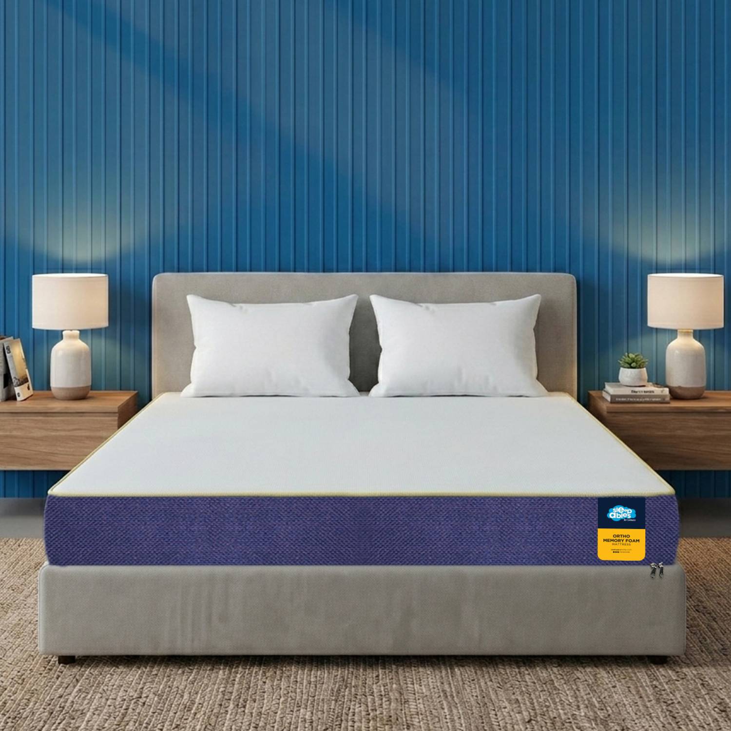 Centuary Ortho-Sleepables, Memory Foam, Medium firm support 6 inch Single High Resilience (HR) Foam Mattress