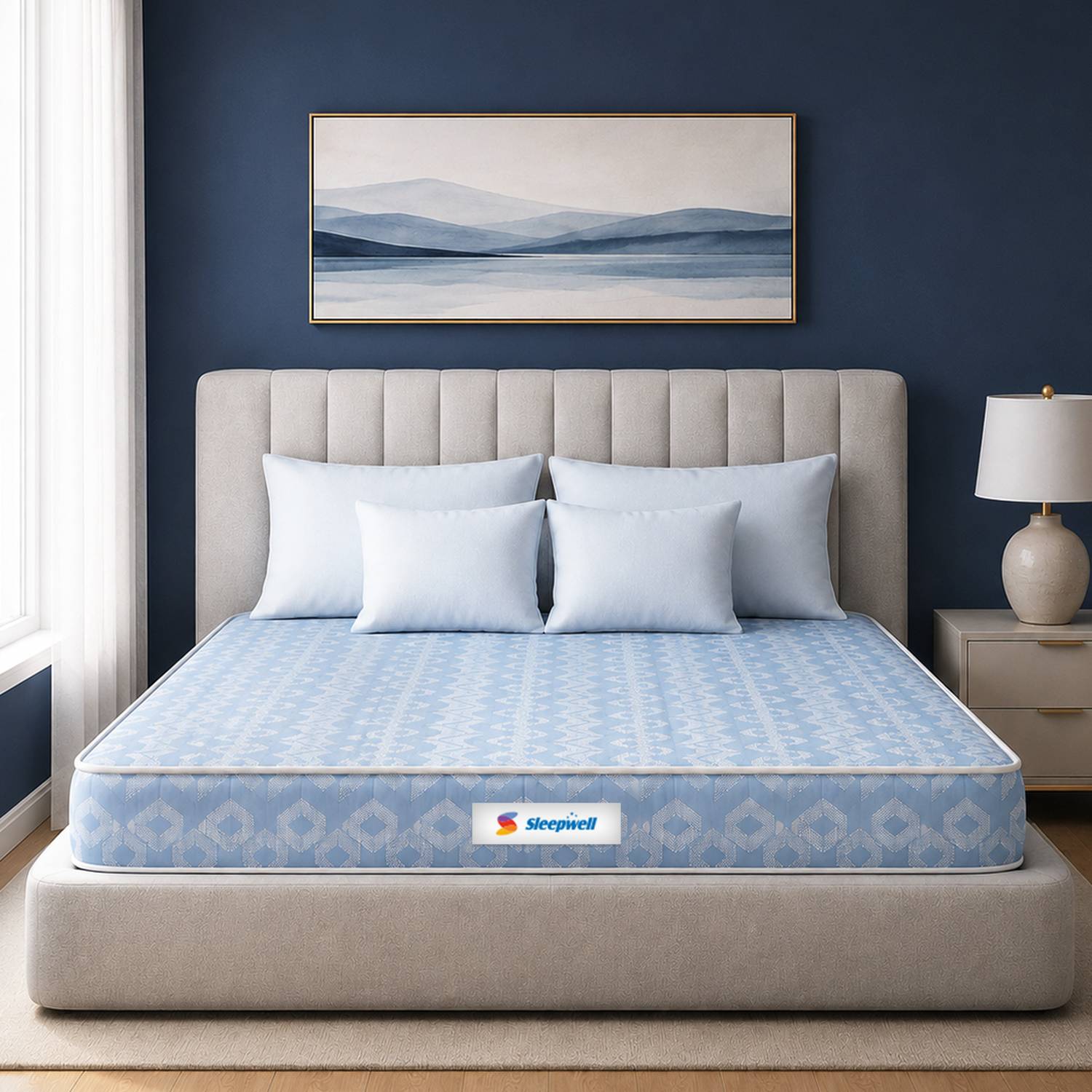 Sleepwell Orthopedic, Impression Memory Foam, Firm Resitec Support Layer, Anti-Microbial 8 inch Single Memory Foam Mattress