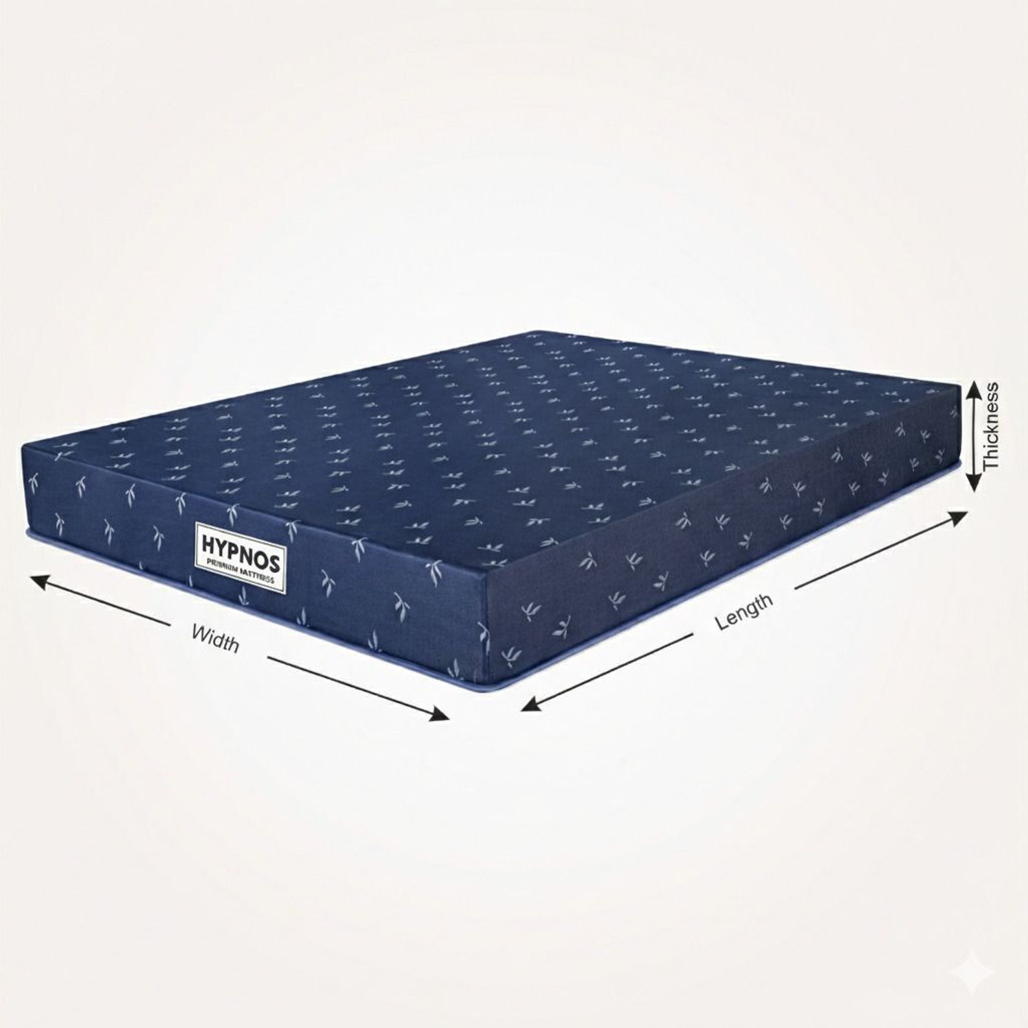 Image of Hypnos Dual Comfort Reversible Soft & Hard Sides 5 inch Double High Resilience (HR) Foam Mattress