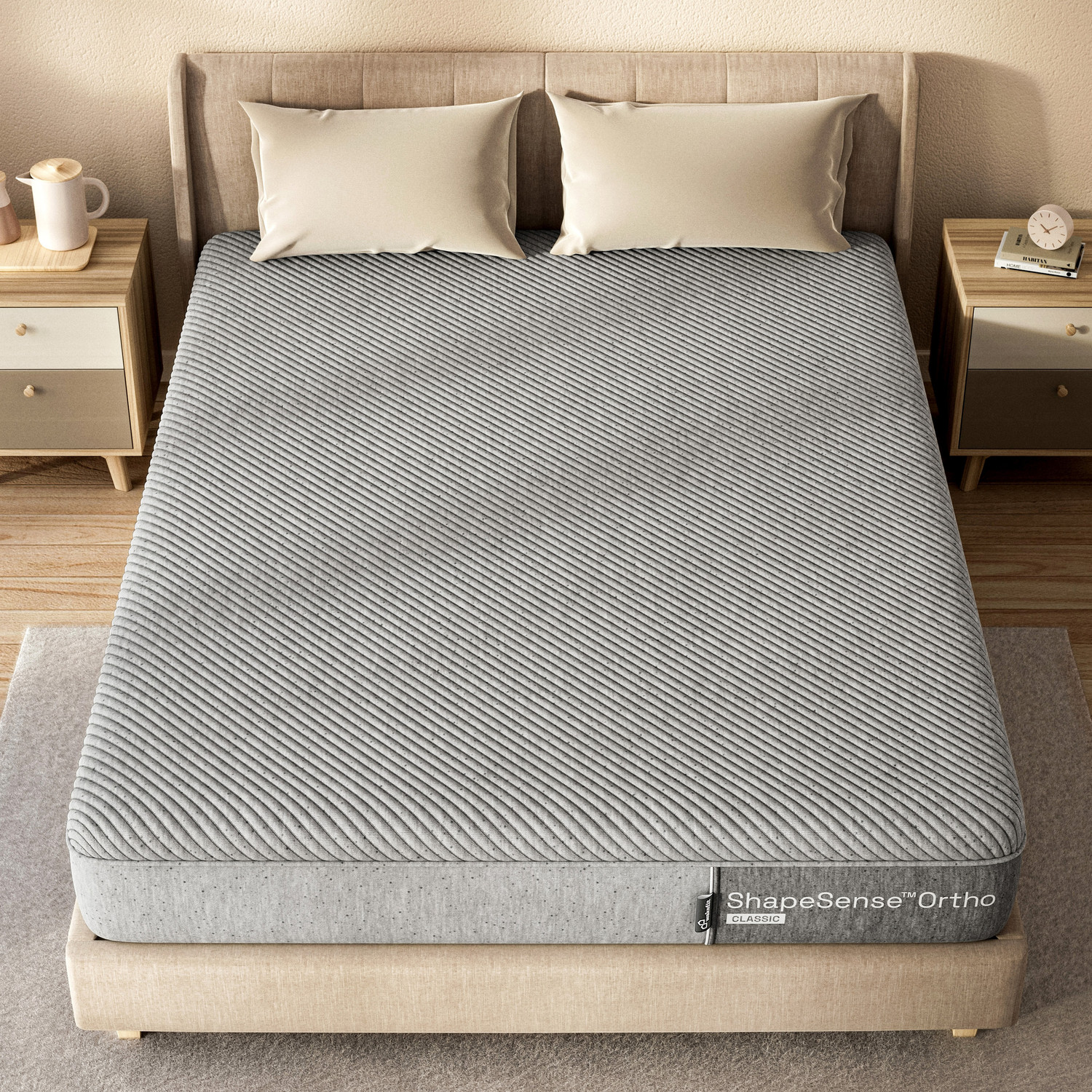 Image of Wakefit ShapeSense Orthopedic Classic Memory Foam 8 inch Single High Resilience (HR) Foam Mattress
