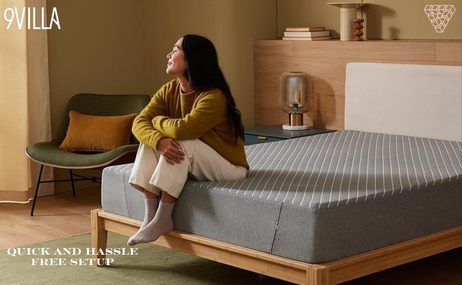 Image of 9villa Dual Comfort Mattress 5 inch Single High Resilience (HR) Foam Mattress