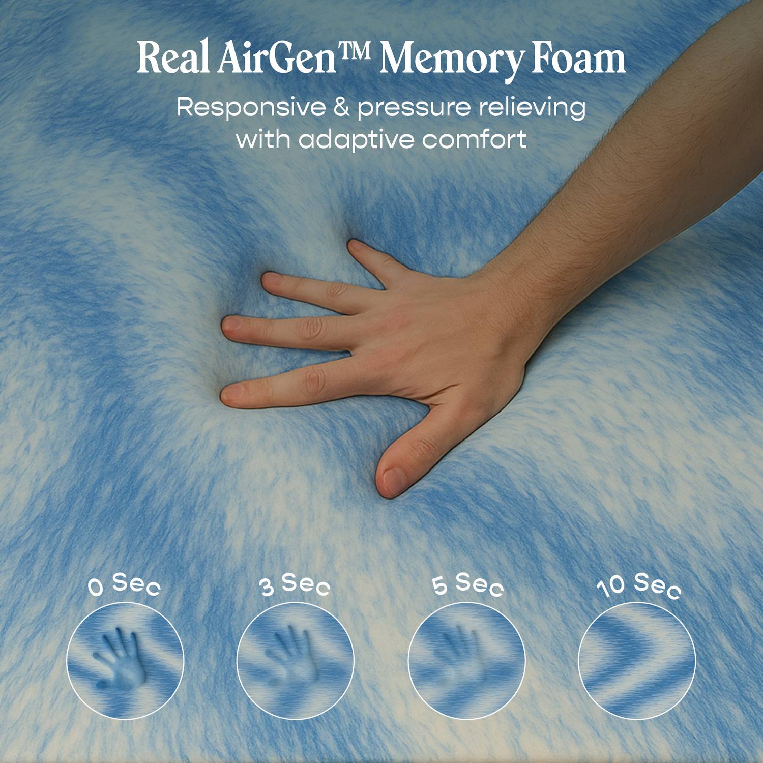 SleepyCat 6 inch Queen AirGen Memory Foam Mattress - Image 3