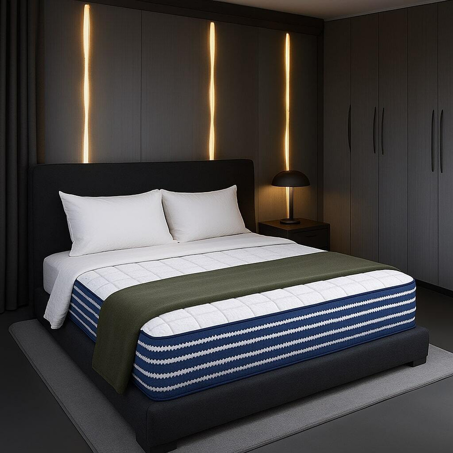 Image of SLEEPSPA Ortho Pocket with SrtX Tech. 8 inch King Pocket Spring Mattress